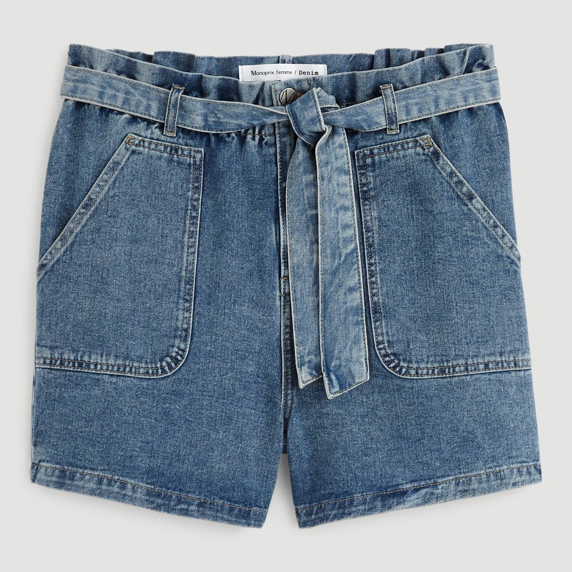 Short en denim, Indigo, large image number 2