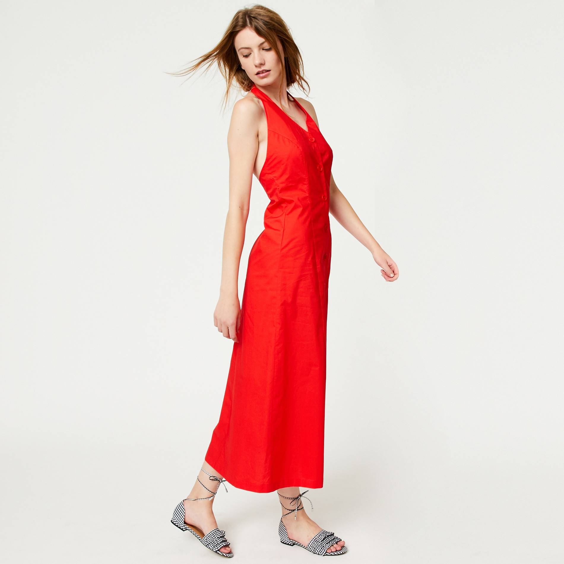 Robe longue dos nu, Rouge, large image number 0