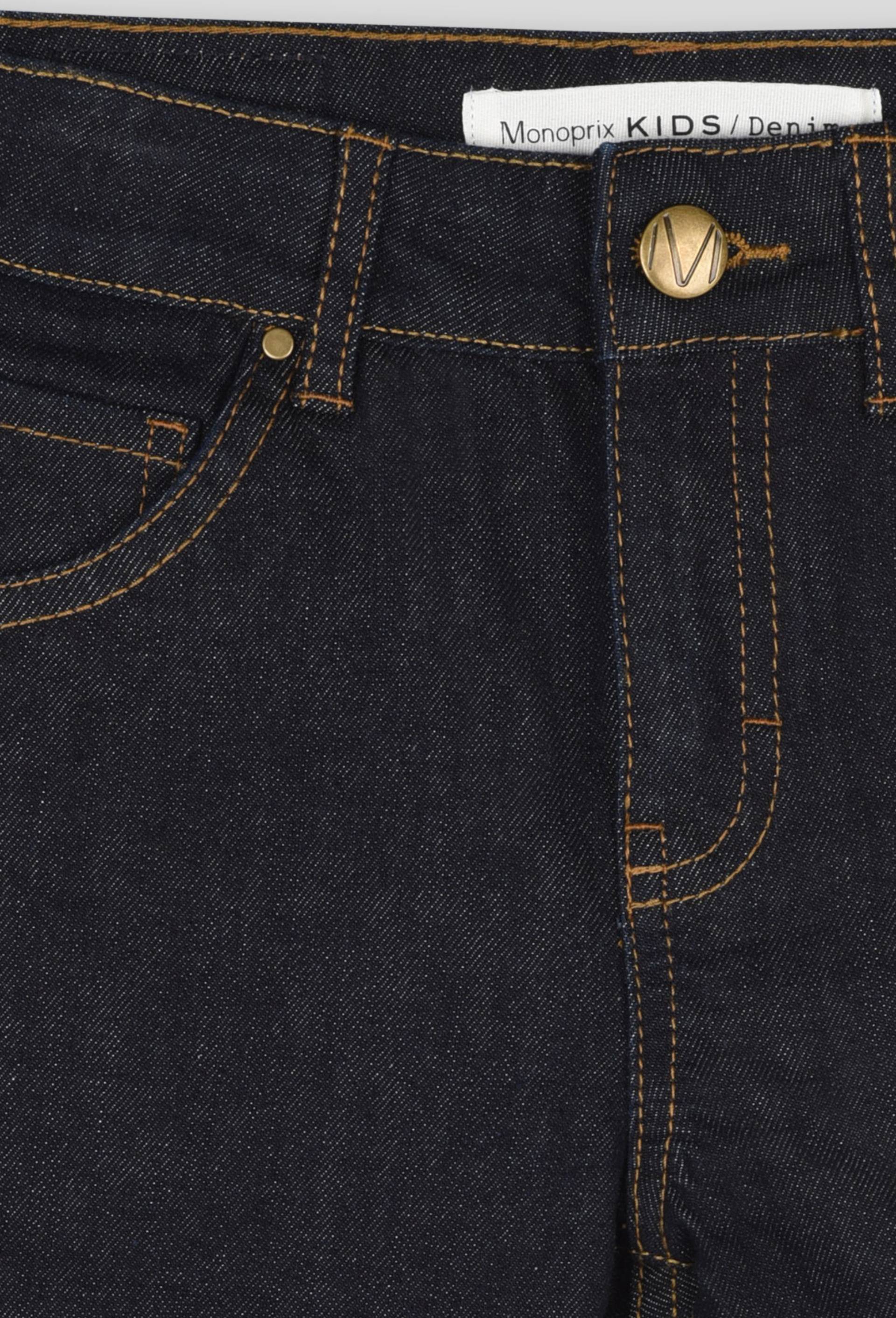 Pantalon en jean slim contenant du coton BIO, Bleu foncé, large image number 2