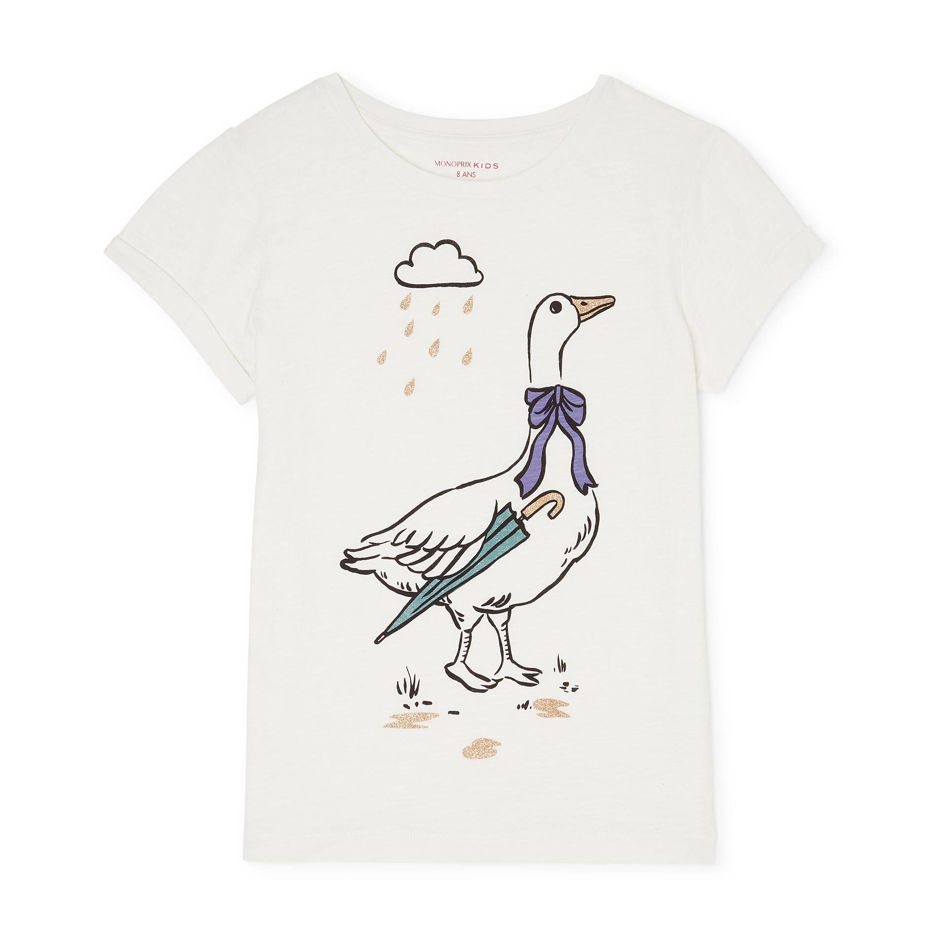 T-shirt imprimé, Ecru, large image number 0