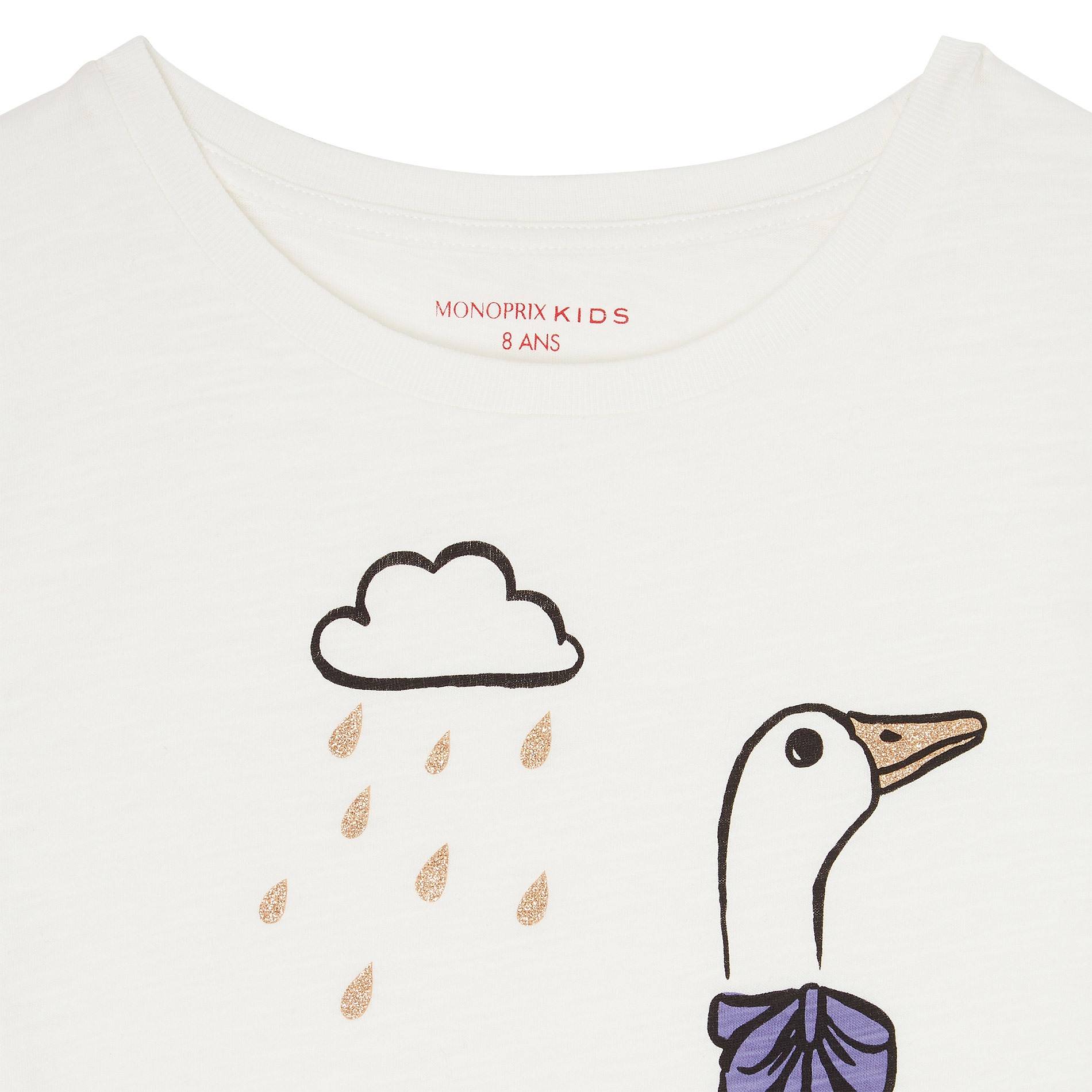 T-shirt imprimé, Ecru, large image number 2.0