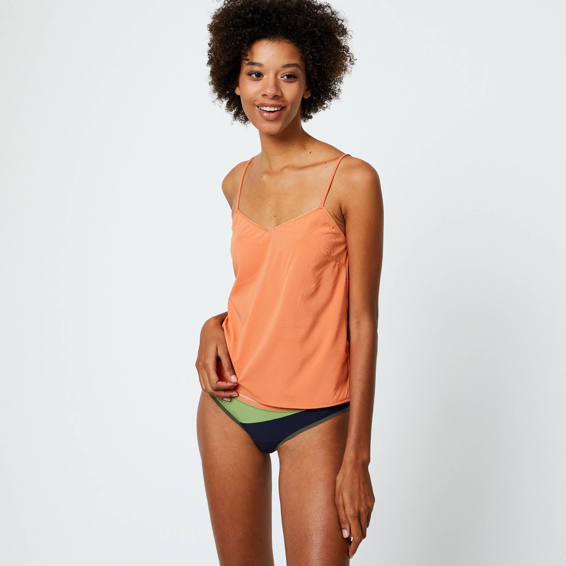 Top en jacquard imprimé, Orange, large image number 0