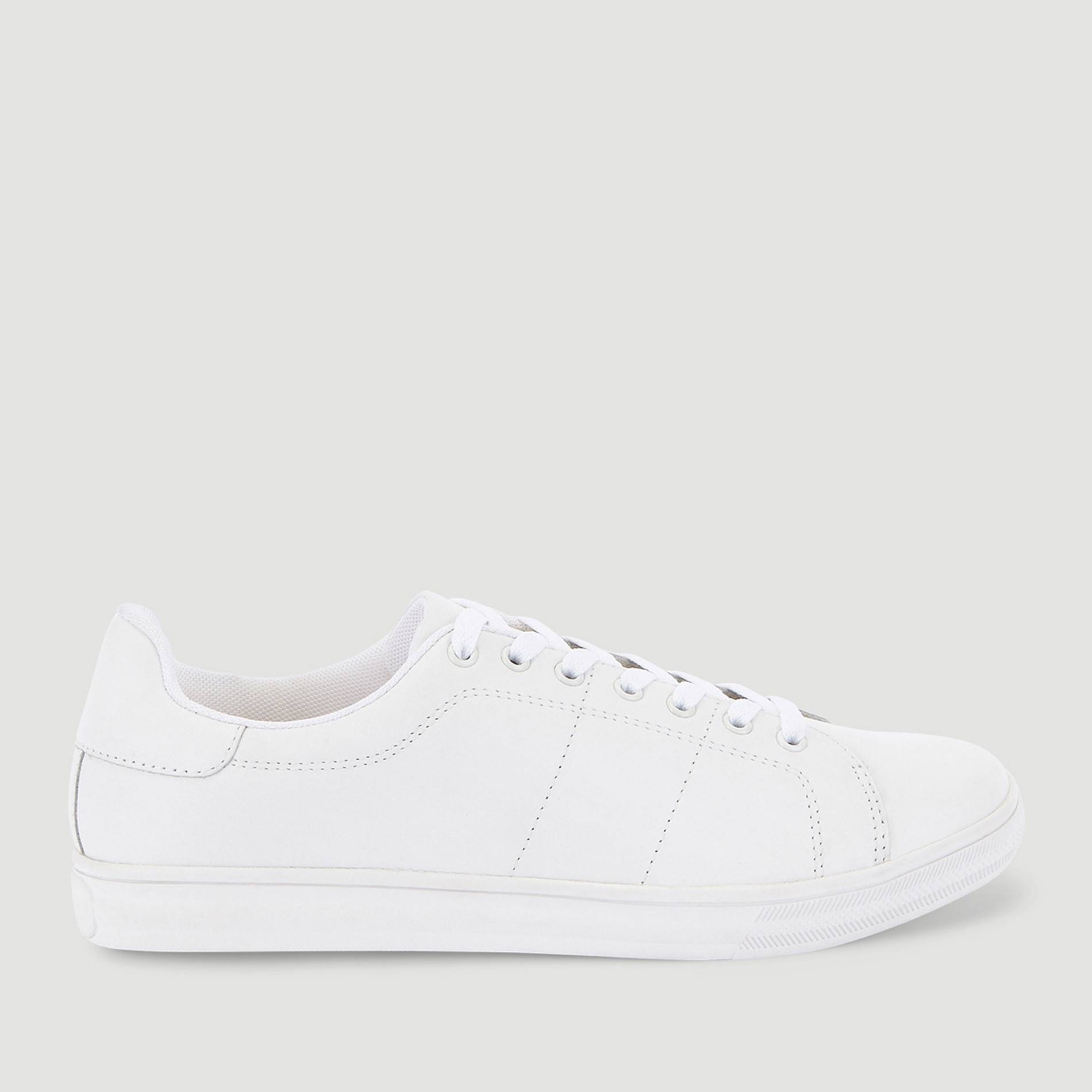 Basket cuir, Blanc, large image number 0