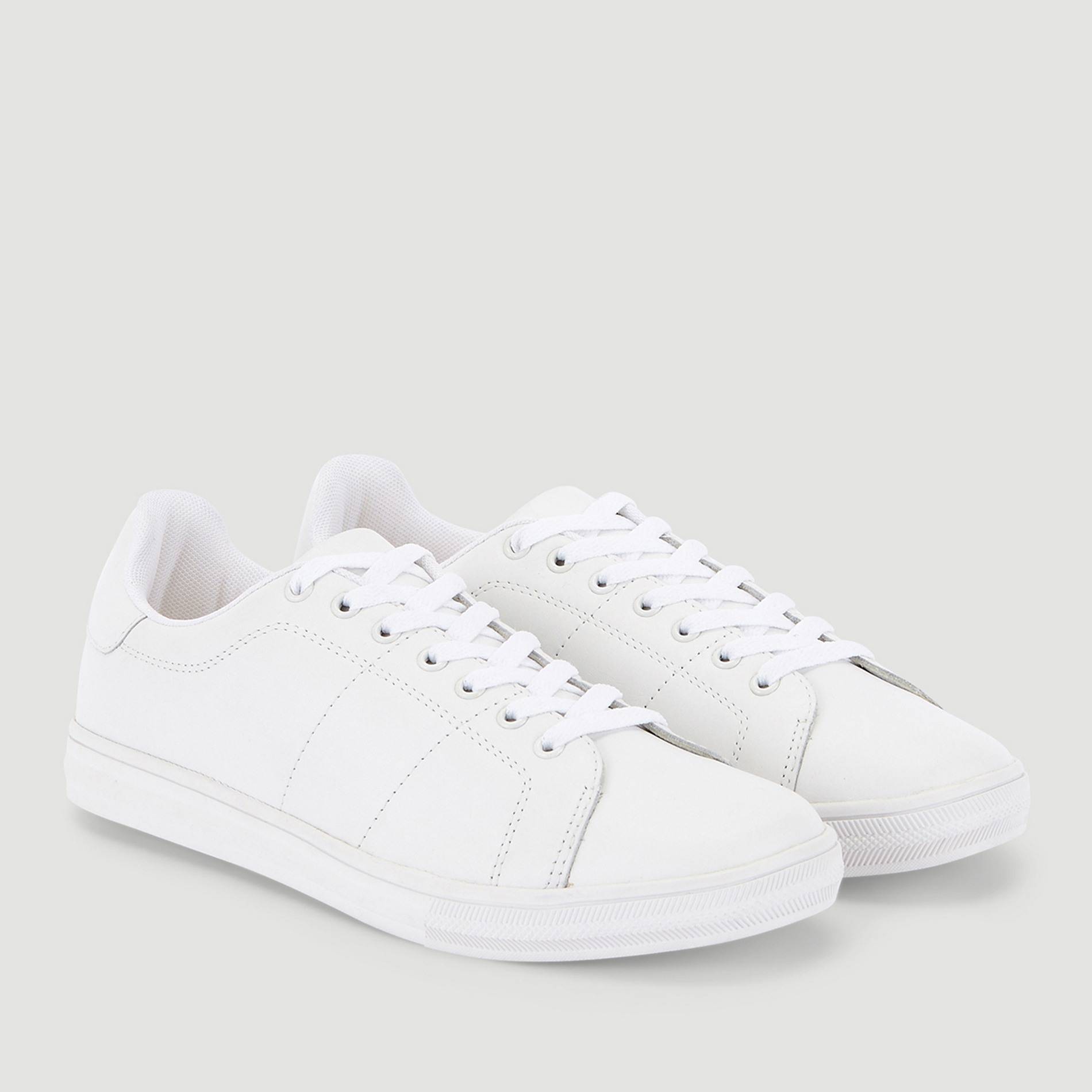 Basket cuir, Blanc, large image number 1.0