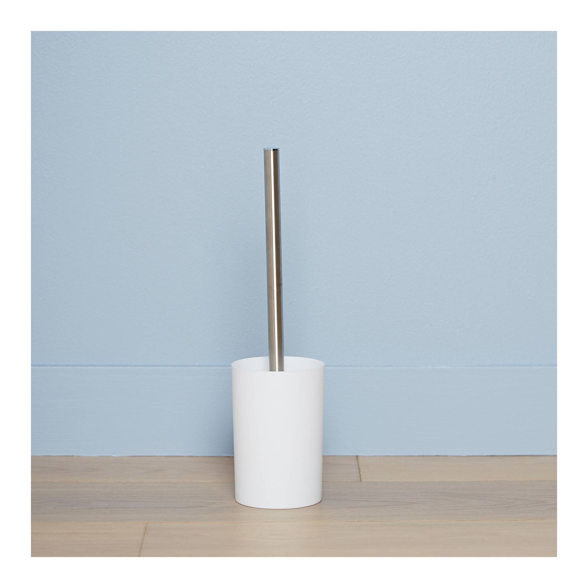 Porte balai blanc en plastique, Blanc, large image number 0