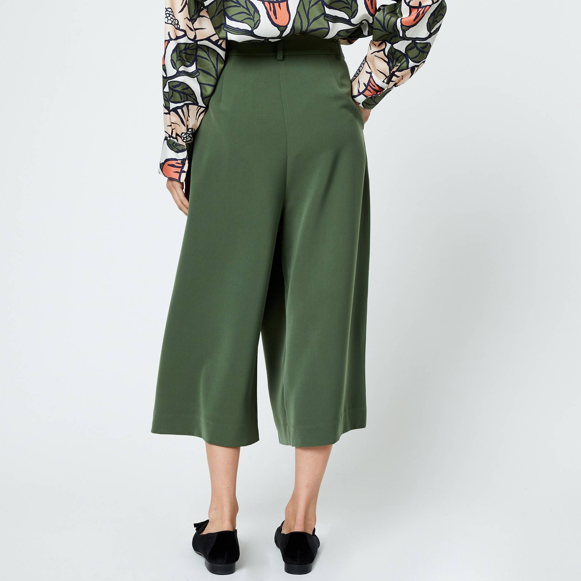 Jupe culotte, Kaki, large image number 1
