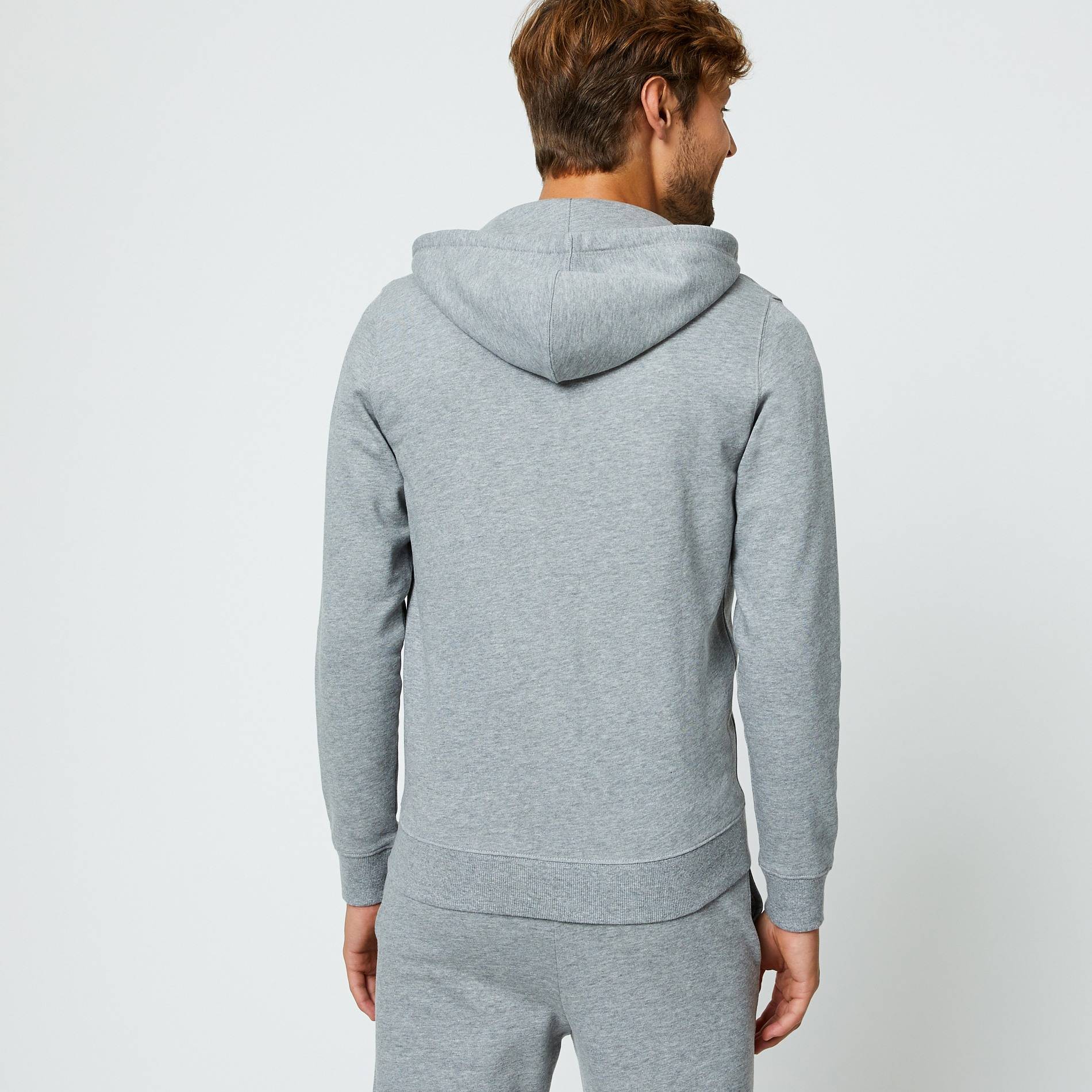 Sweat à capuche avec zip, Gris moyen, large image number 1.0