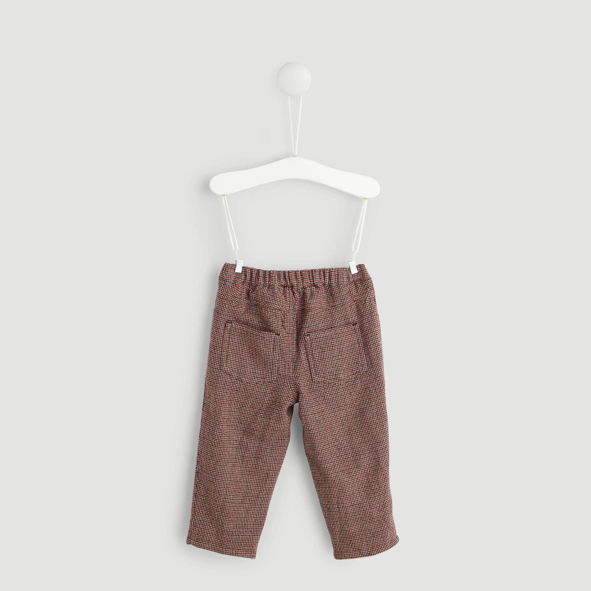Pantalon fantaisie doublé en coton, Bordeaux, large image number 1.0