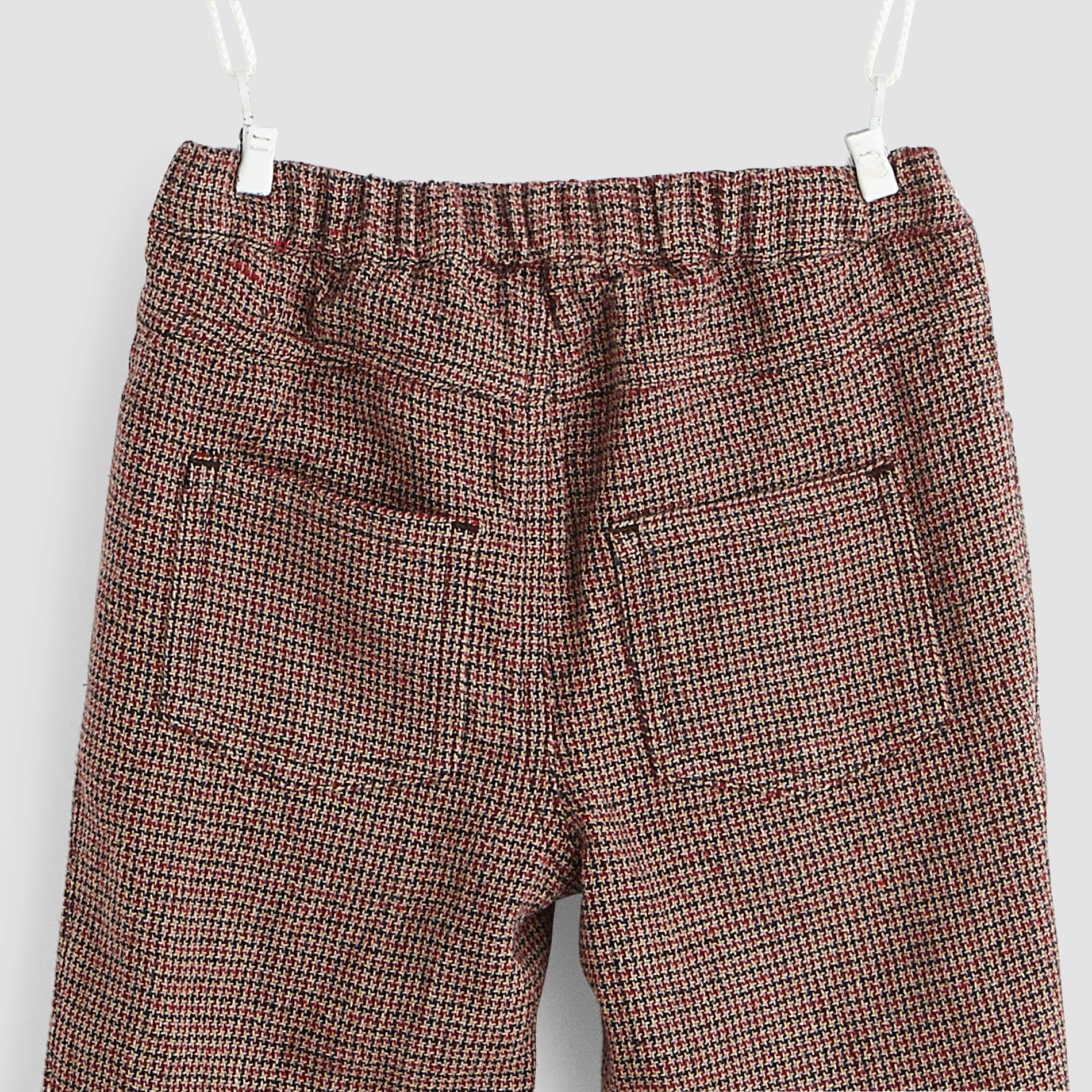 Pantalon fantaisie doublé en coton, Bordeaux, large image number 2.0