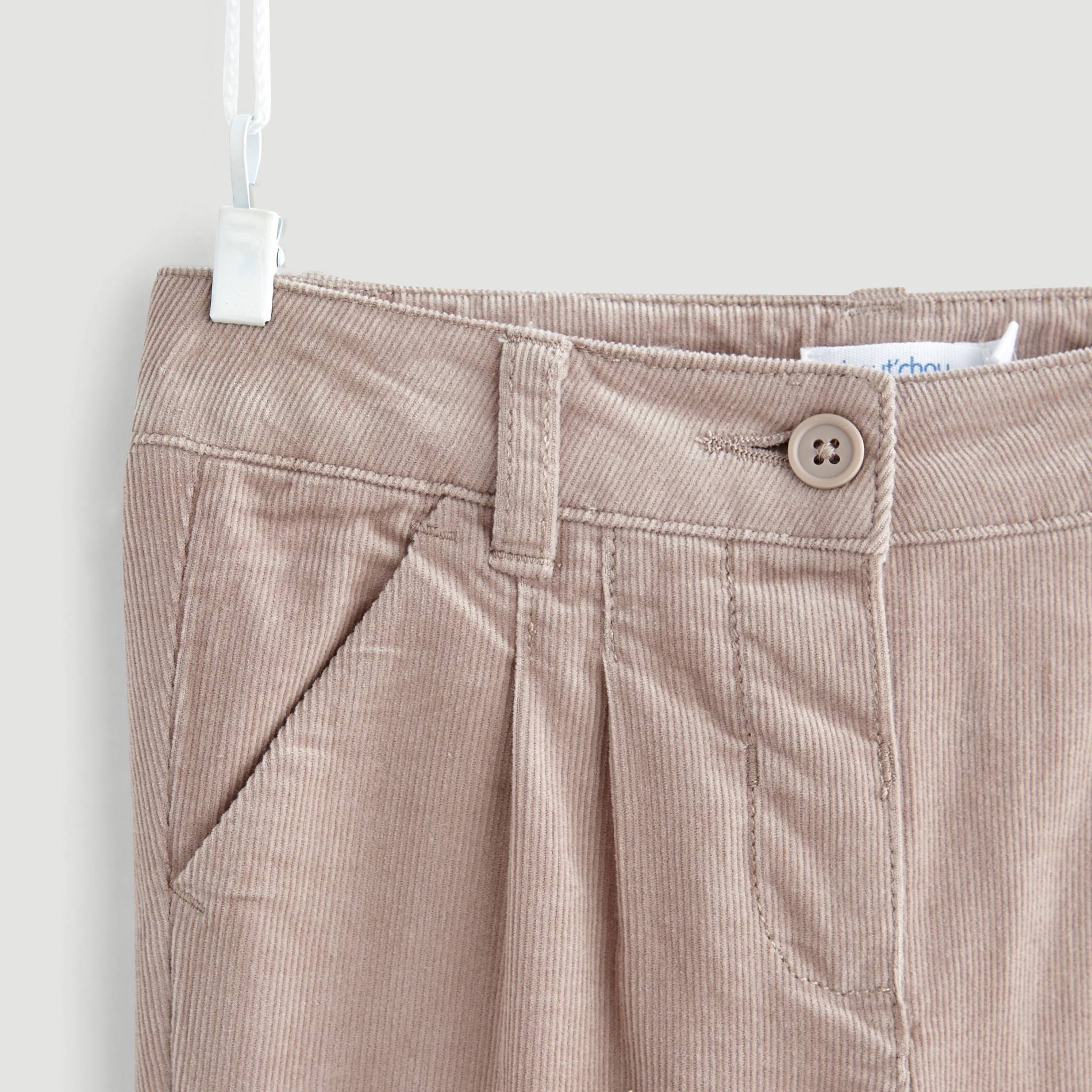 Pantalon en velours côtelé doublé, Vieux rose, large image number 2
