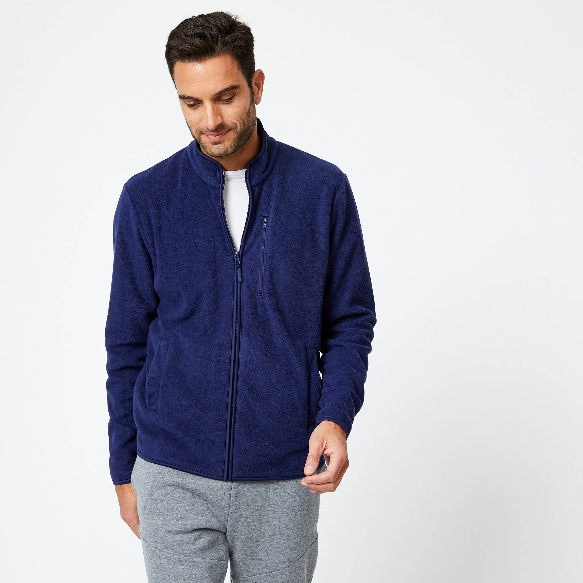 Cardigan polaire - Monoprix Fit, Bleu marine, large image number 0