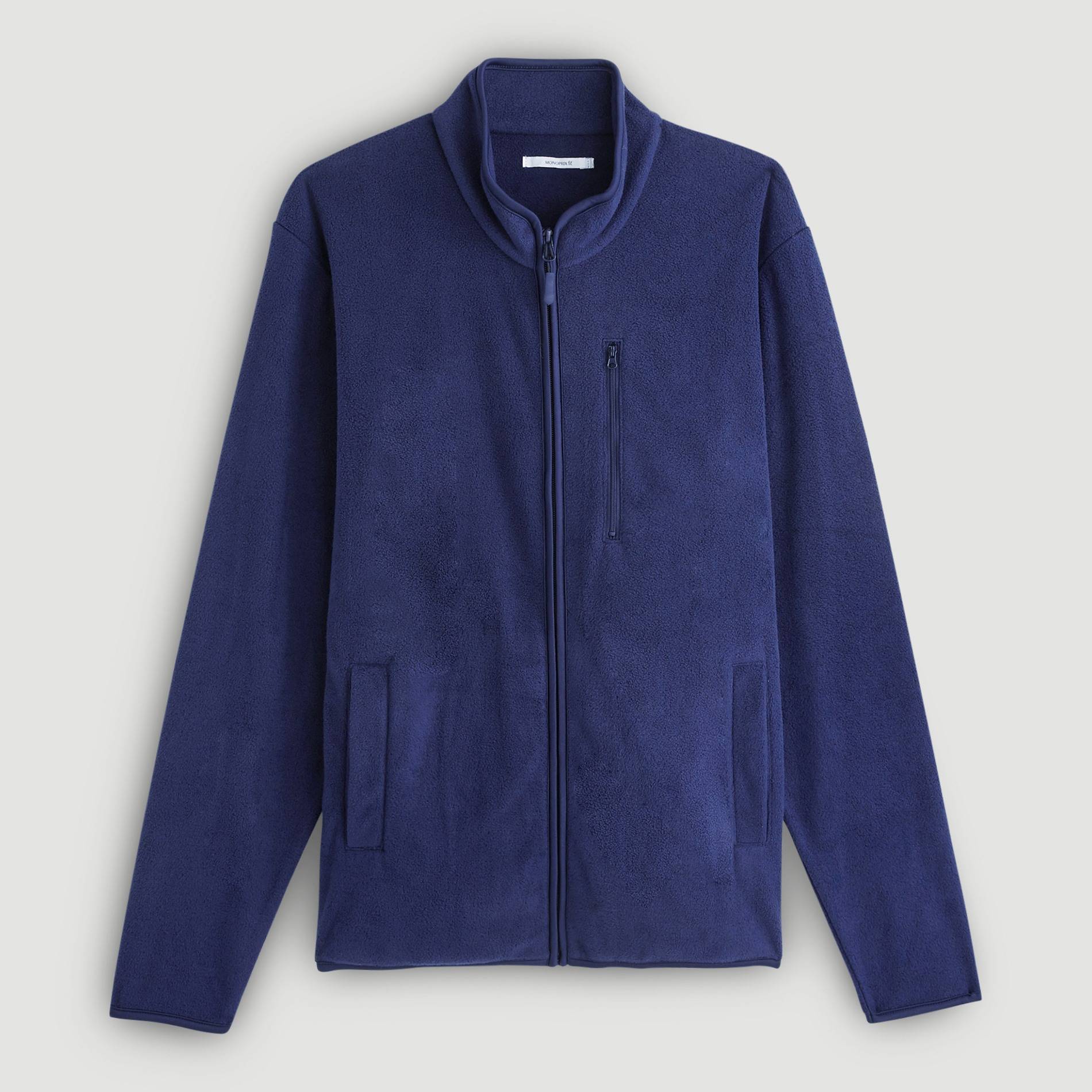 Cardigan polaire - Monoprix Fit, Bleu marine, large image number 2