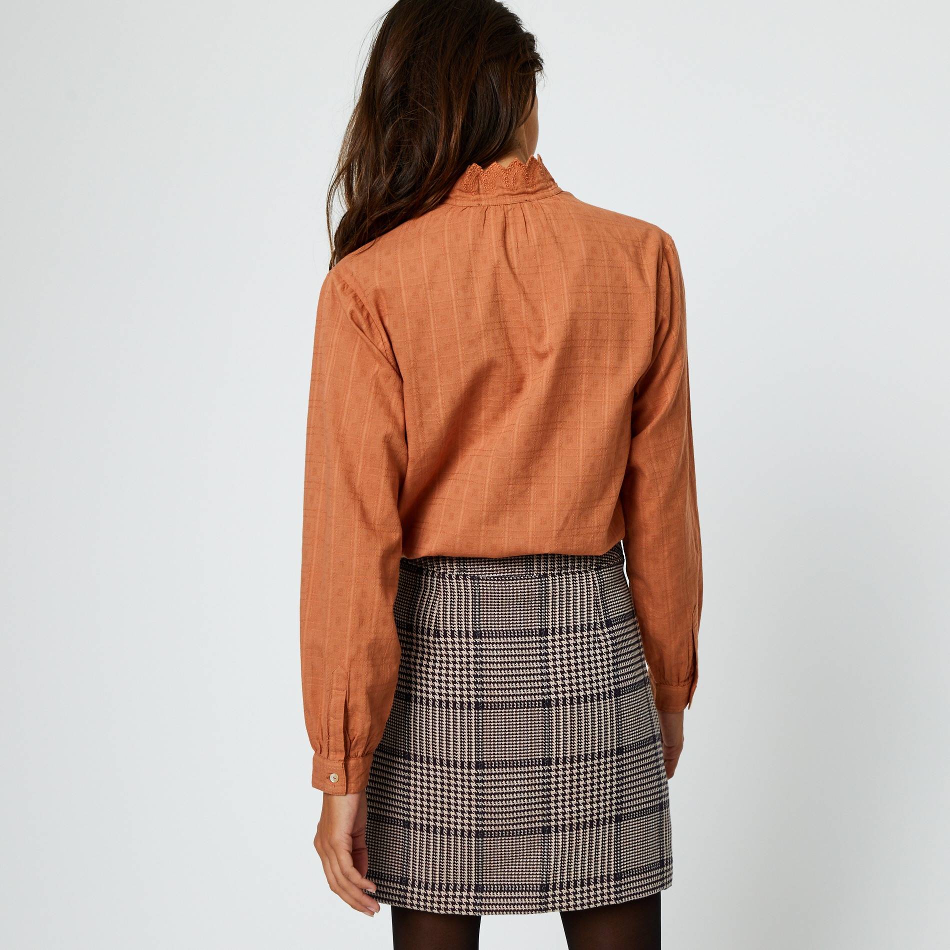Chemise col brodé, Cuivre, large image number 1