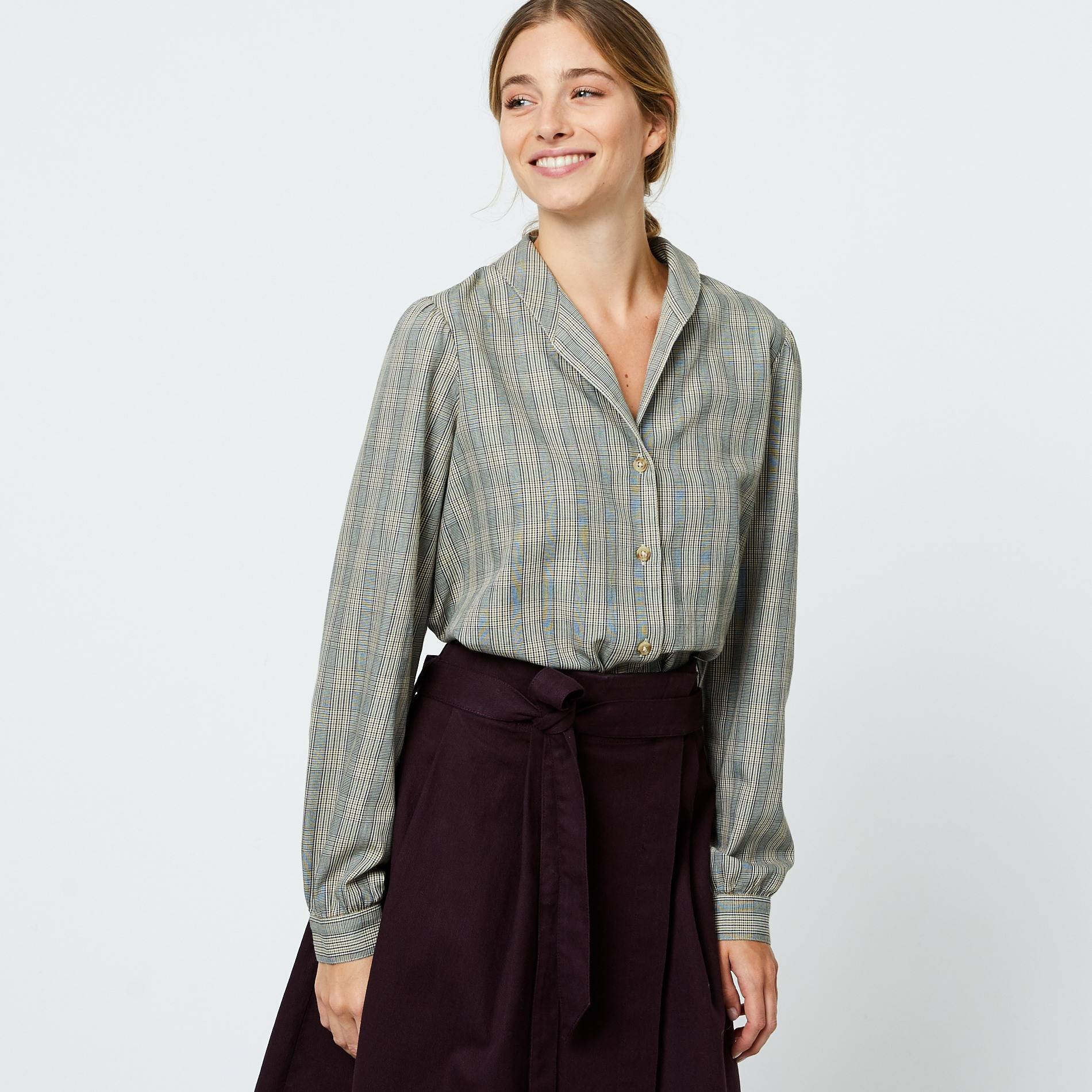 Blouse manches longues, Camel, large image number 0.0
