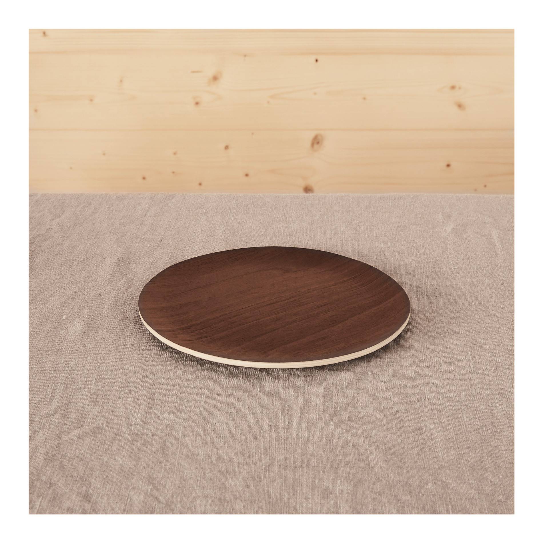 Plateau en bois, petit modèle, Vert foncé, large image number 1