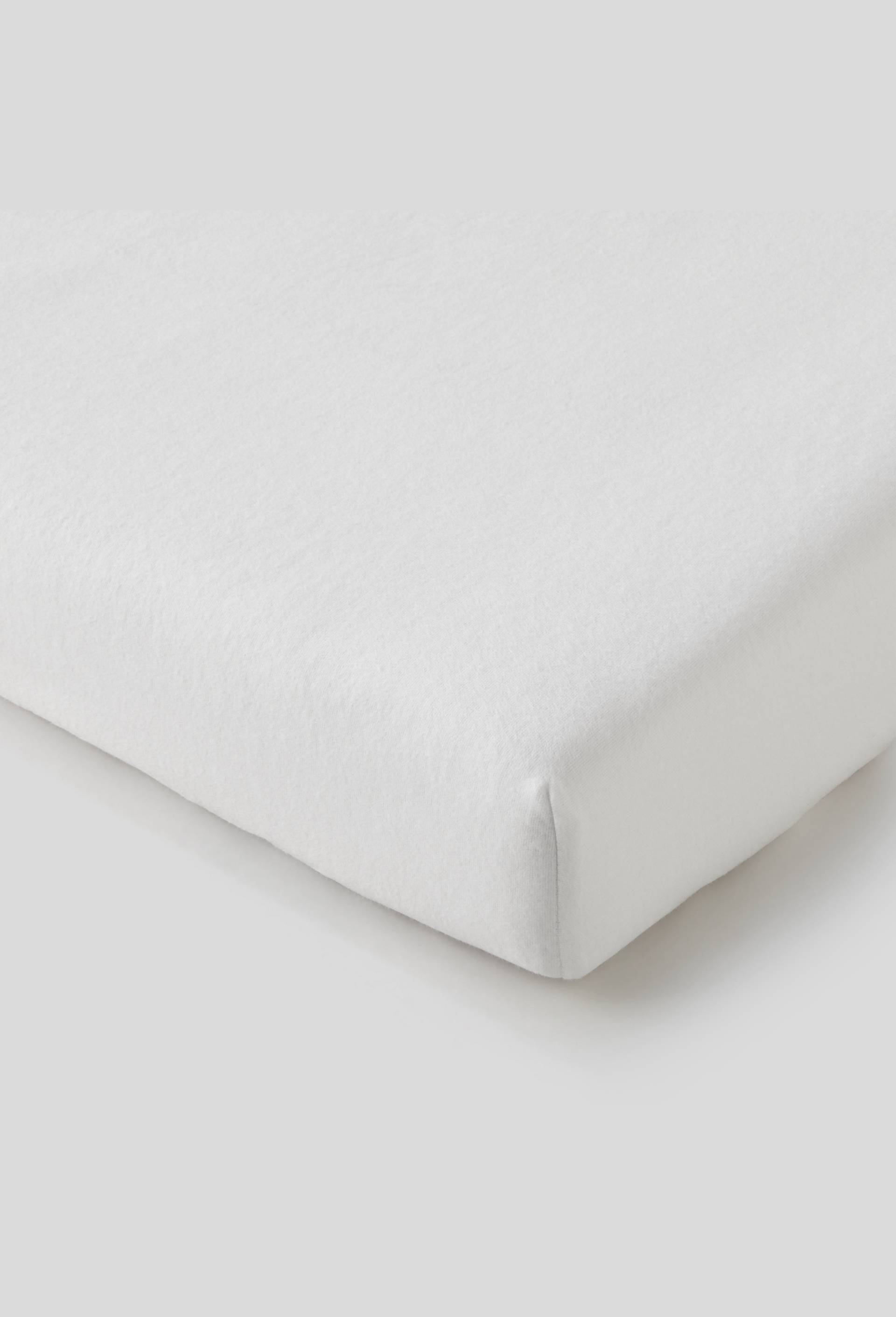 Protège-matelas anti acariens, 90x190cm, 100% coton, Blanc, large image number 0.0