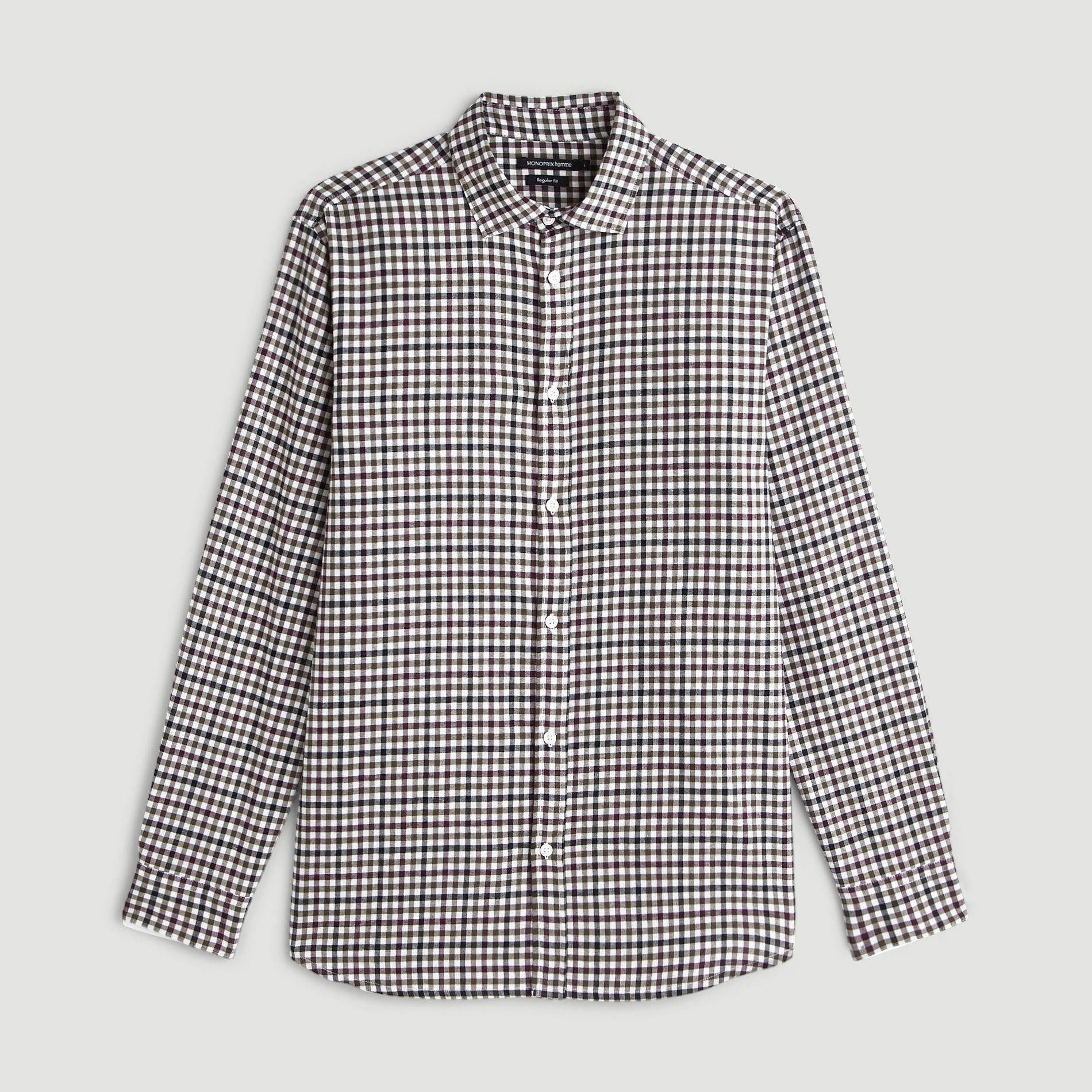 Chemise à carreaux, Blanc, large image number 2.0