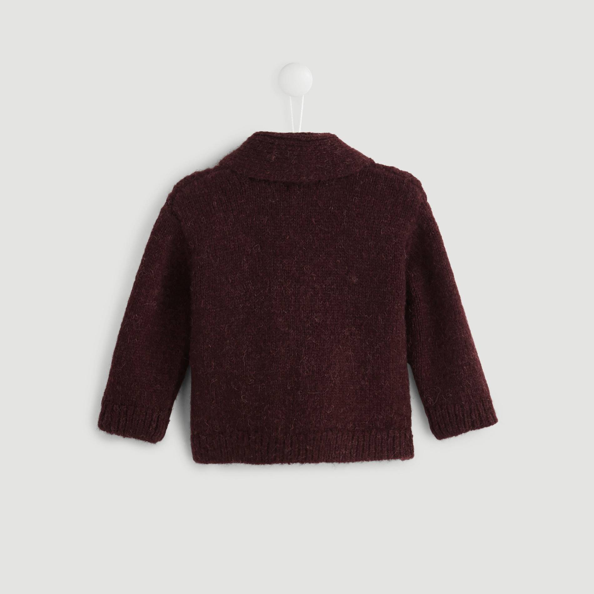 Cardigan chale, Chocolat, large image number 1