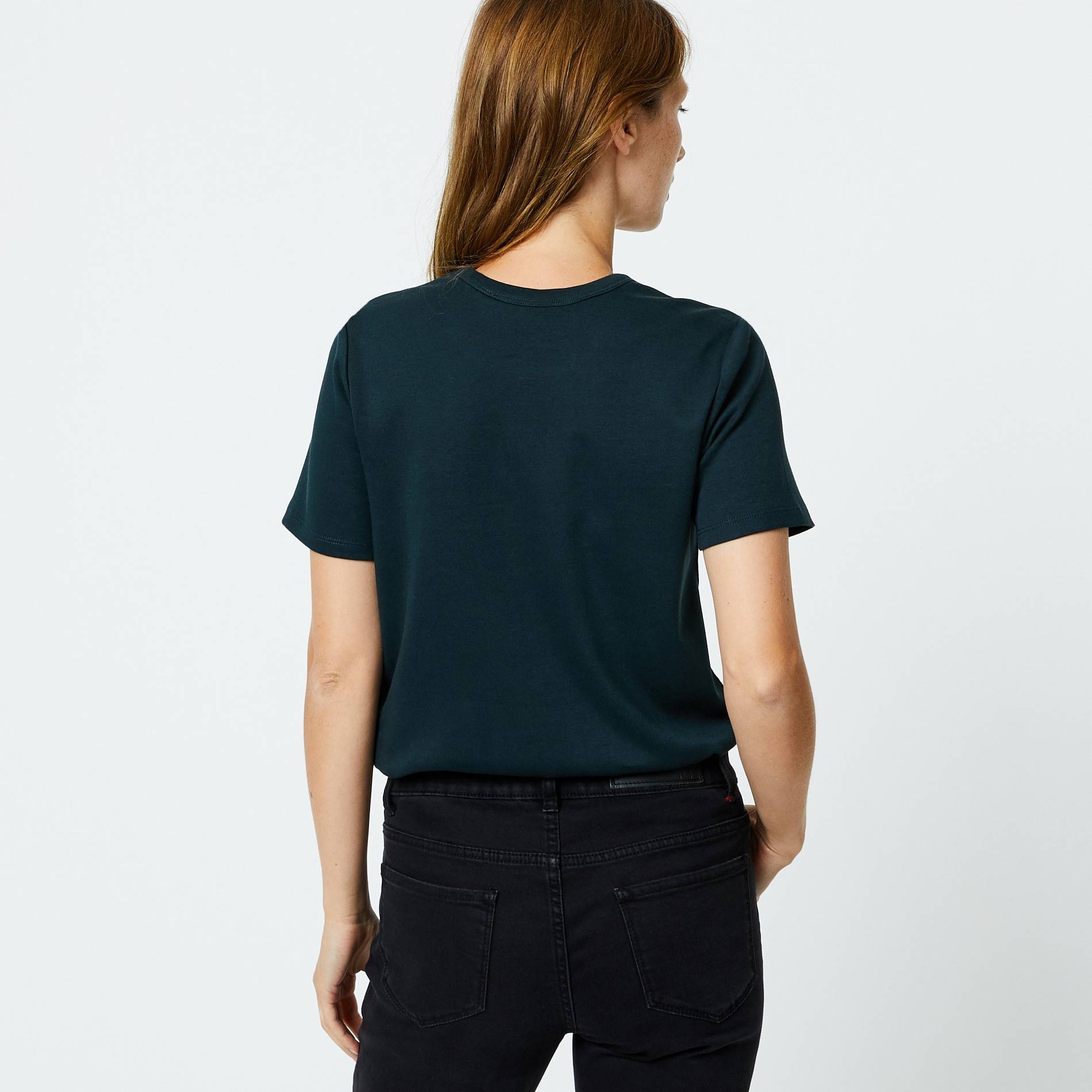 T-shirt en coton épais à manches courtes, Vert foncé, large image number 1.0