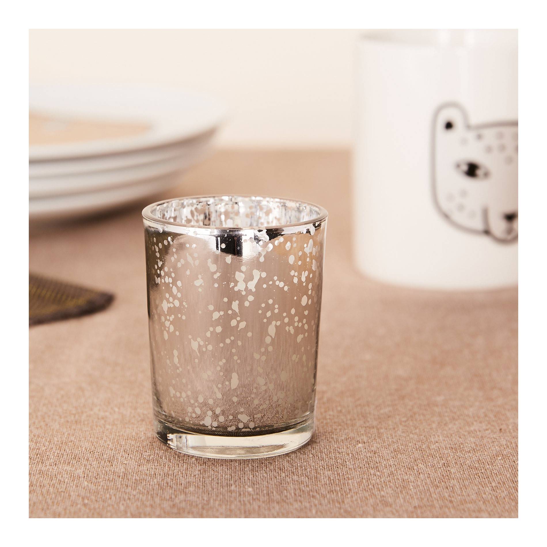 Mini bougie dans pot en verre, Gris moyen, large image number 0