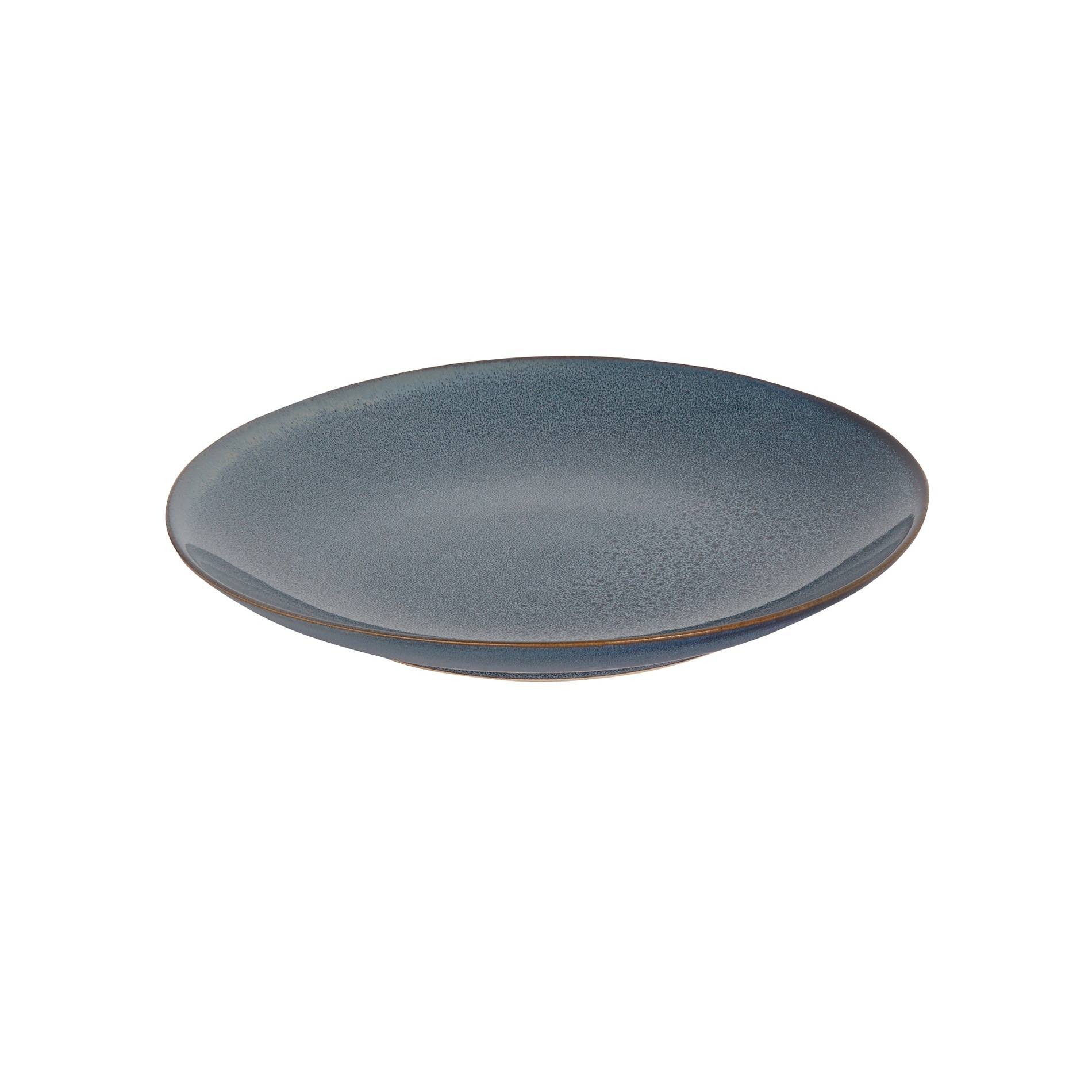 Assiette plate bleutée, Bleu marine, large image number 0.0