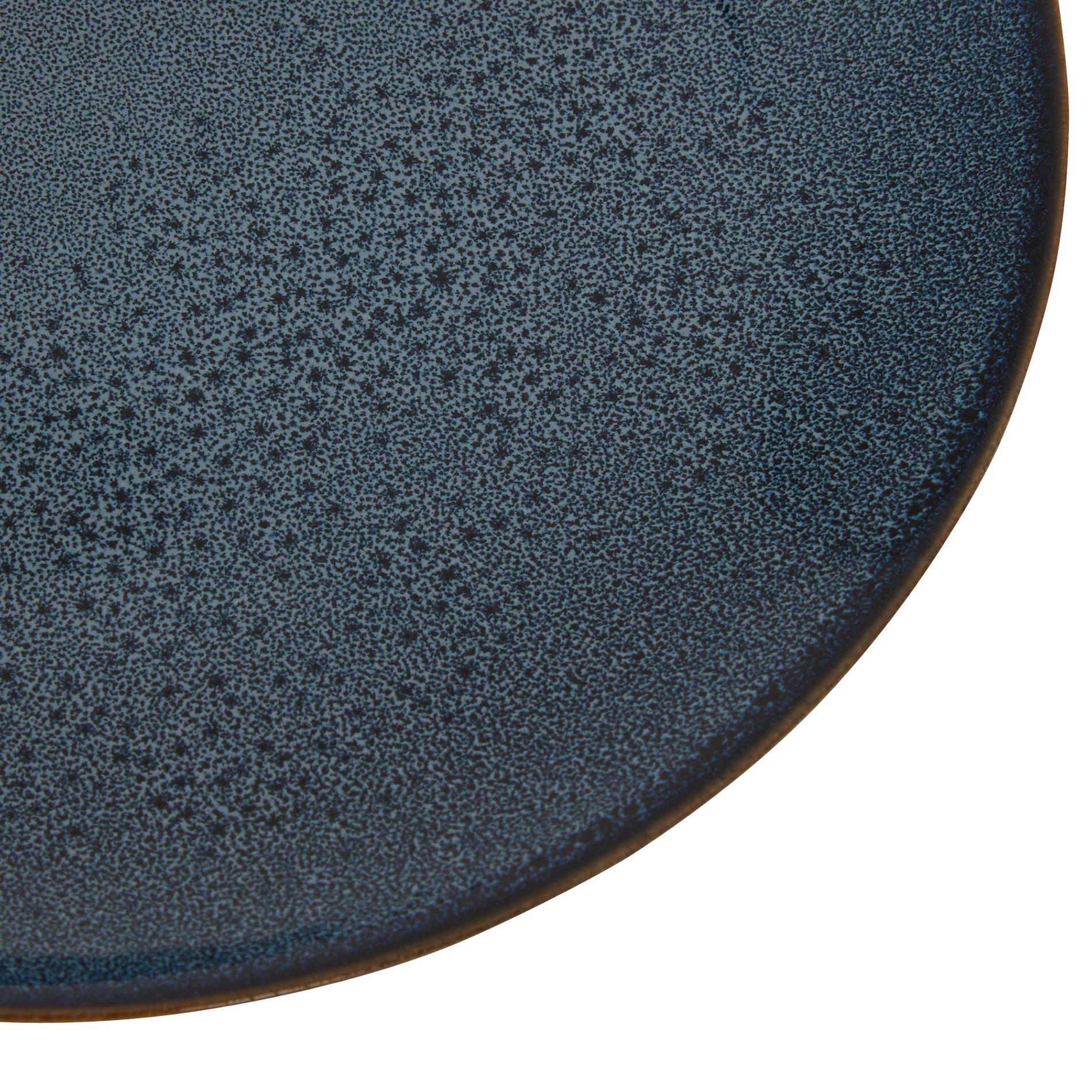 Assiette plate bleutée, Bleu marine, large image number 1