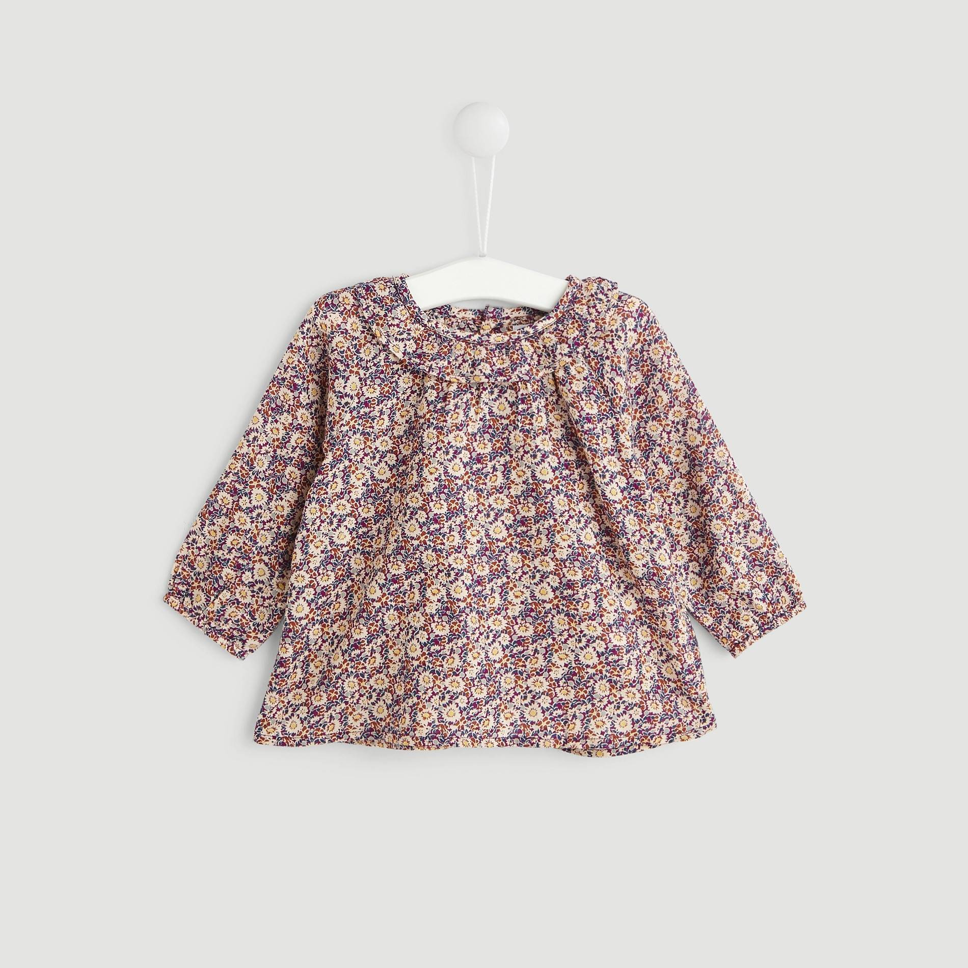 Blouse imprimée, Pourpre, large image number 0