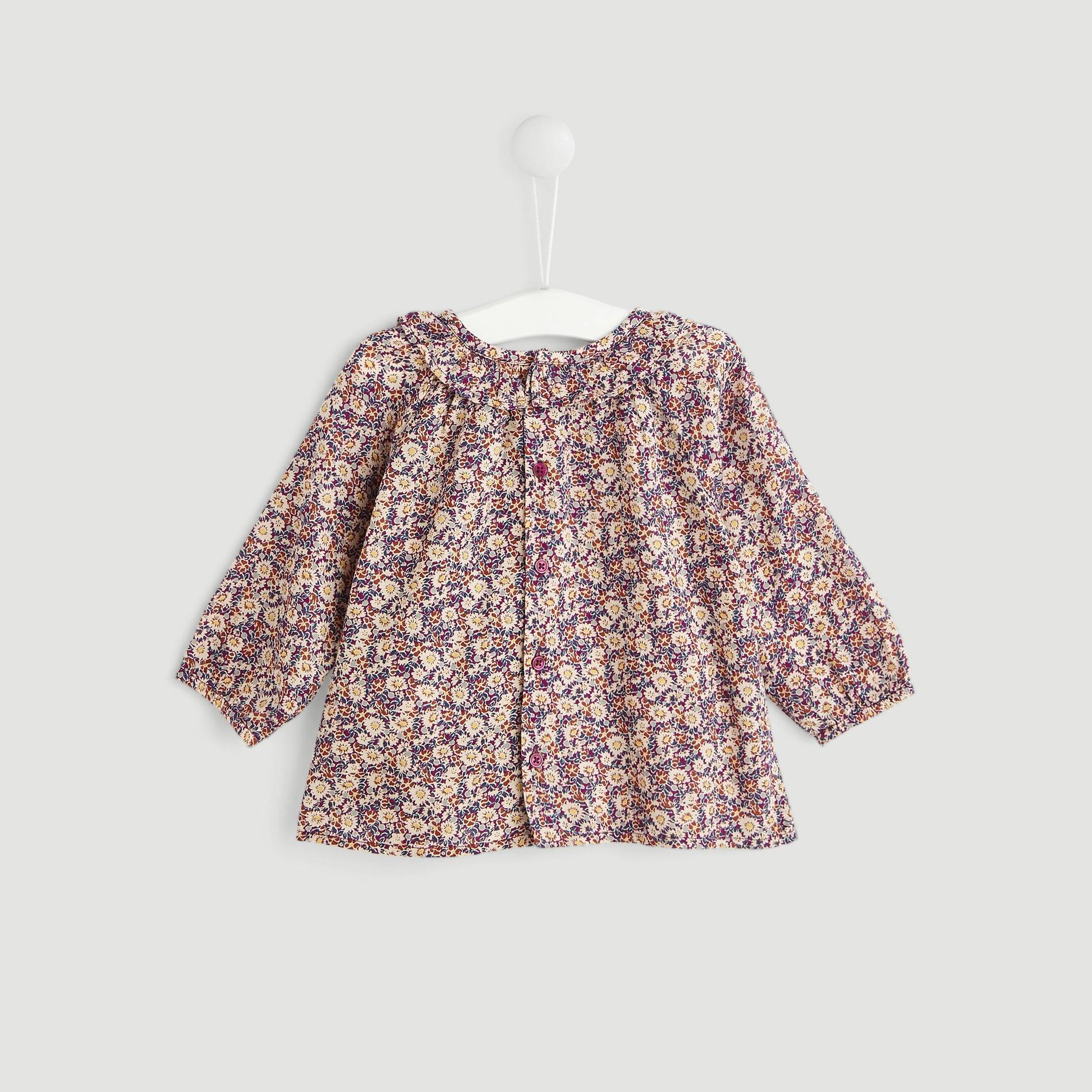 Blouse imprimée, Pourpre, large image number 1