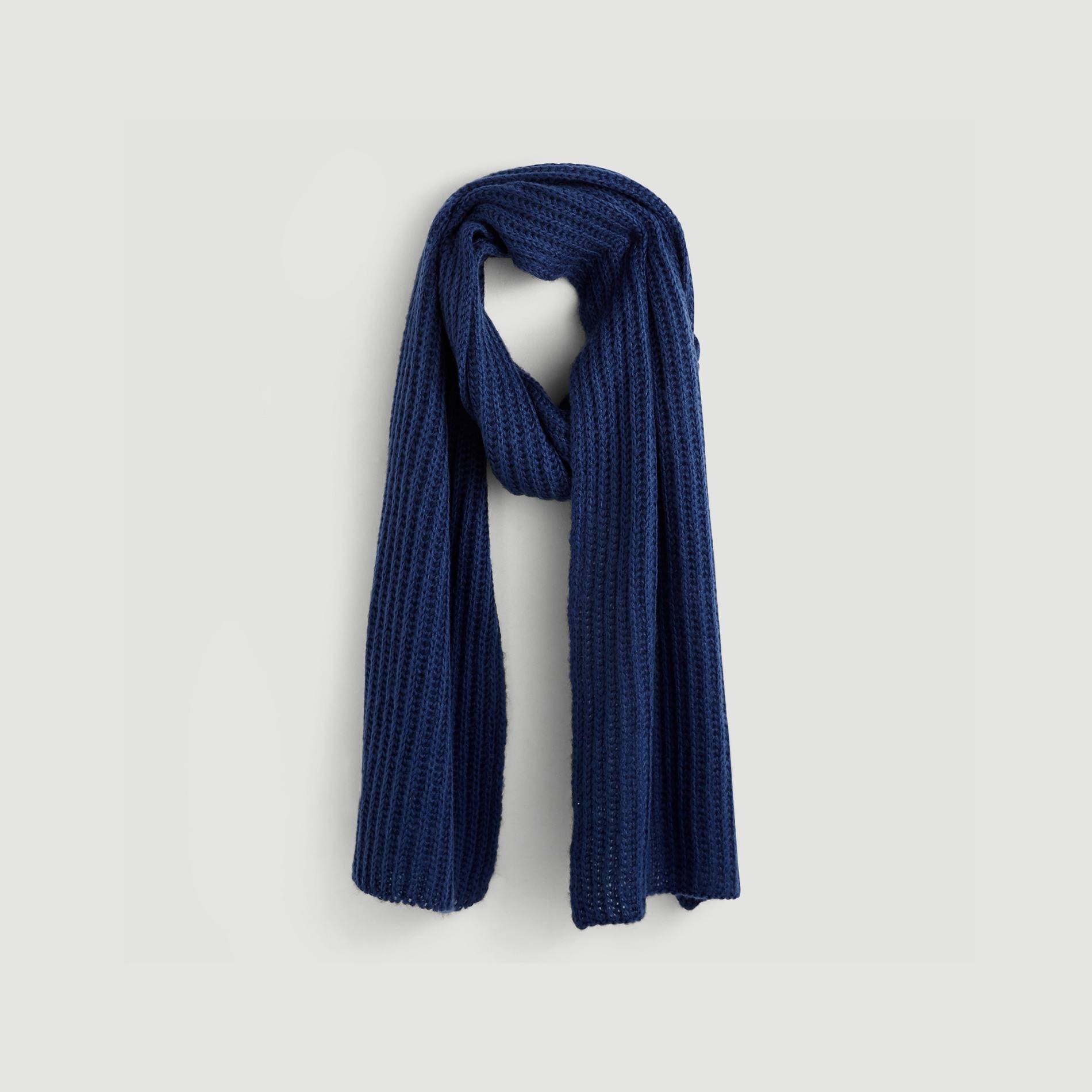 Echarpe en tricot unie, Bleu vif, large image number 0.0