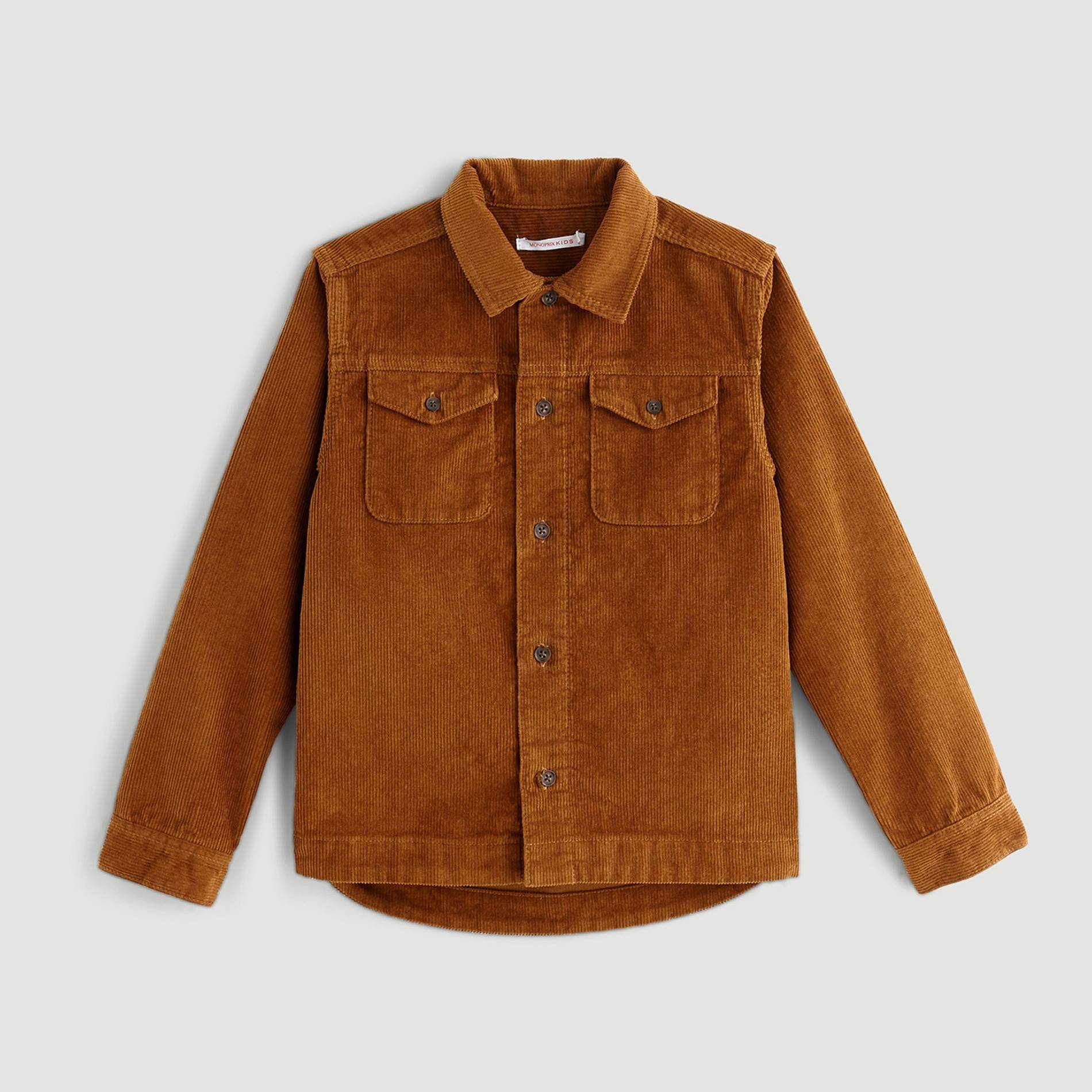 Sur-chemise corduroy, Cuivre, large image number 0