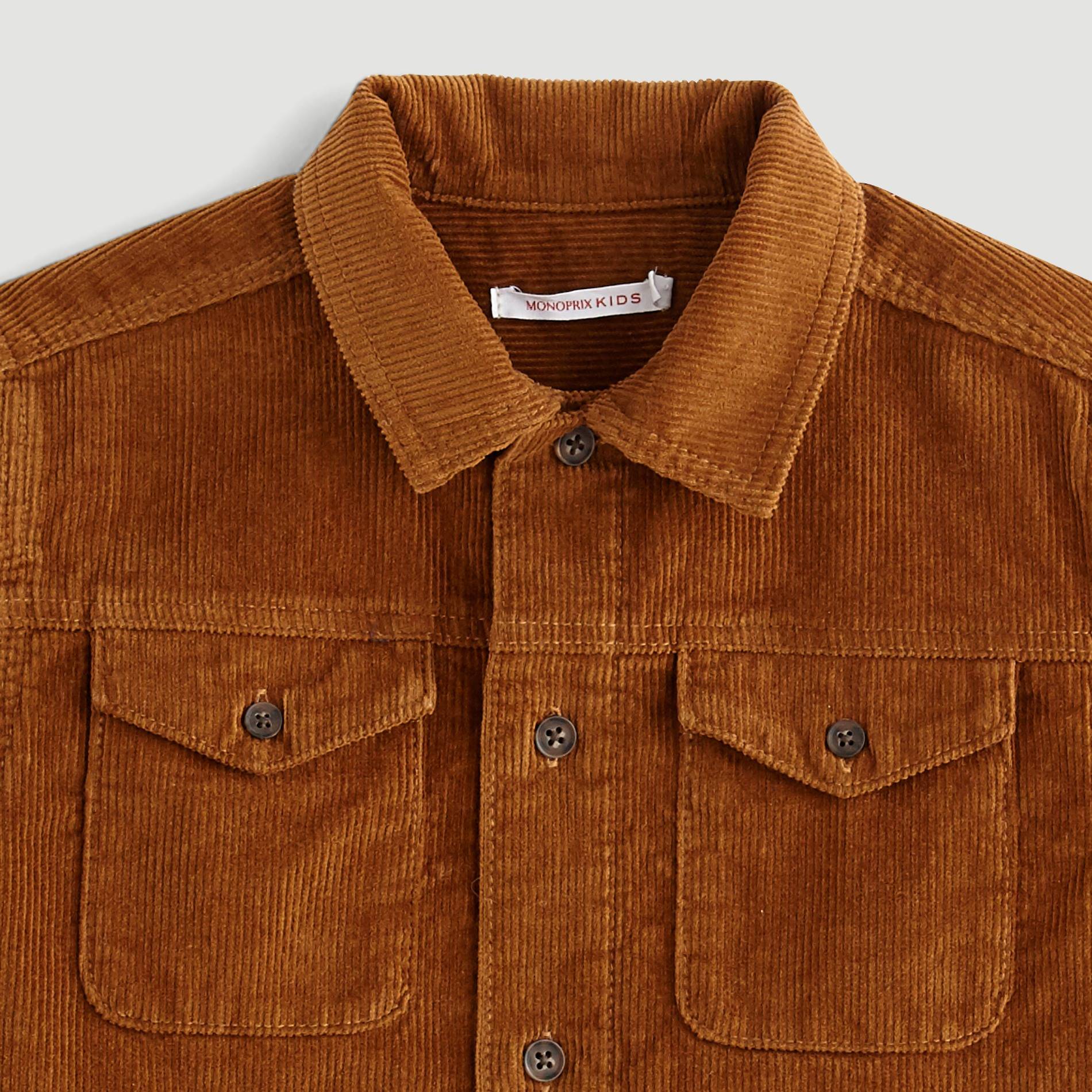 Sur-chemise corduroy, Cuivre, large image number 2