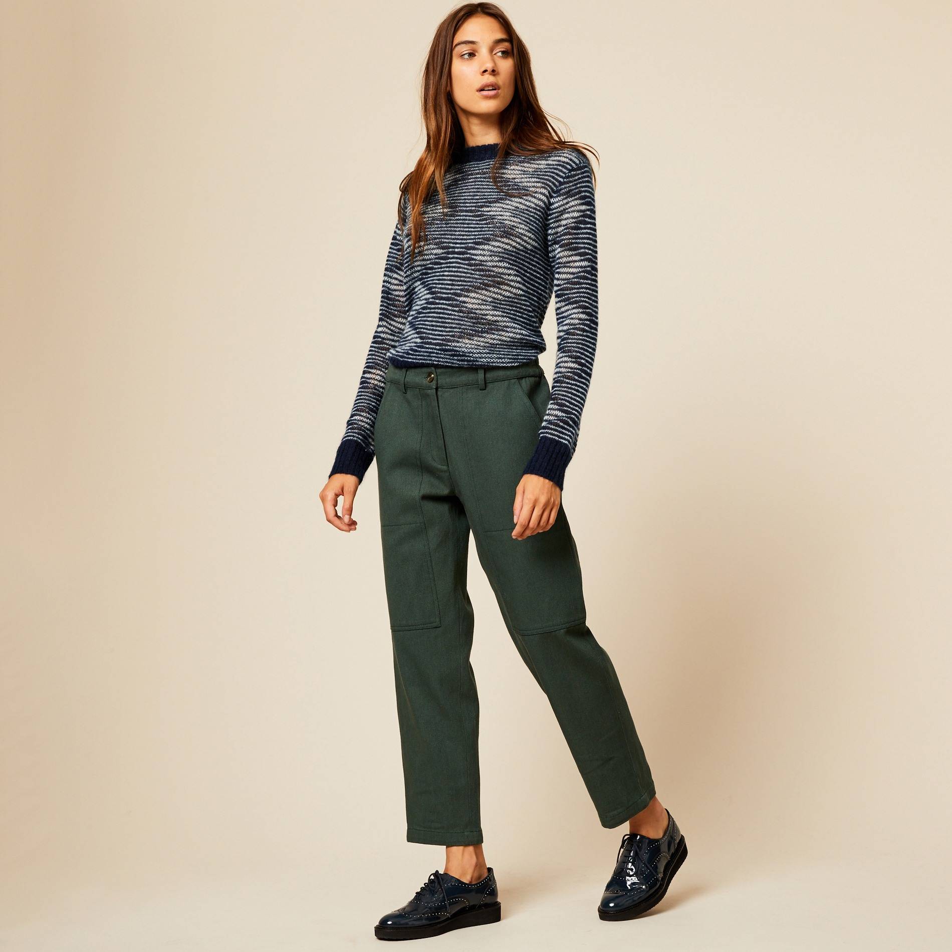 Pantalon Close x Monoprix, Kaki, large image number 0.0