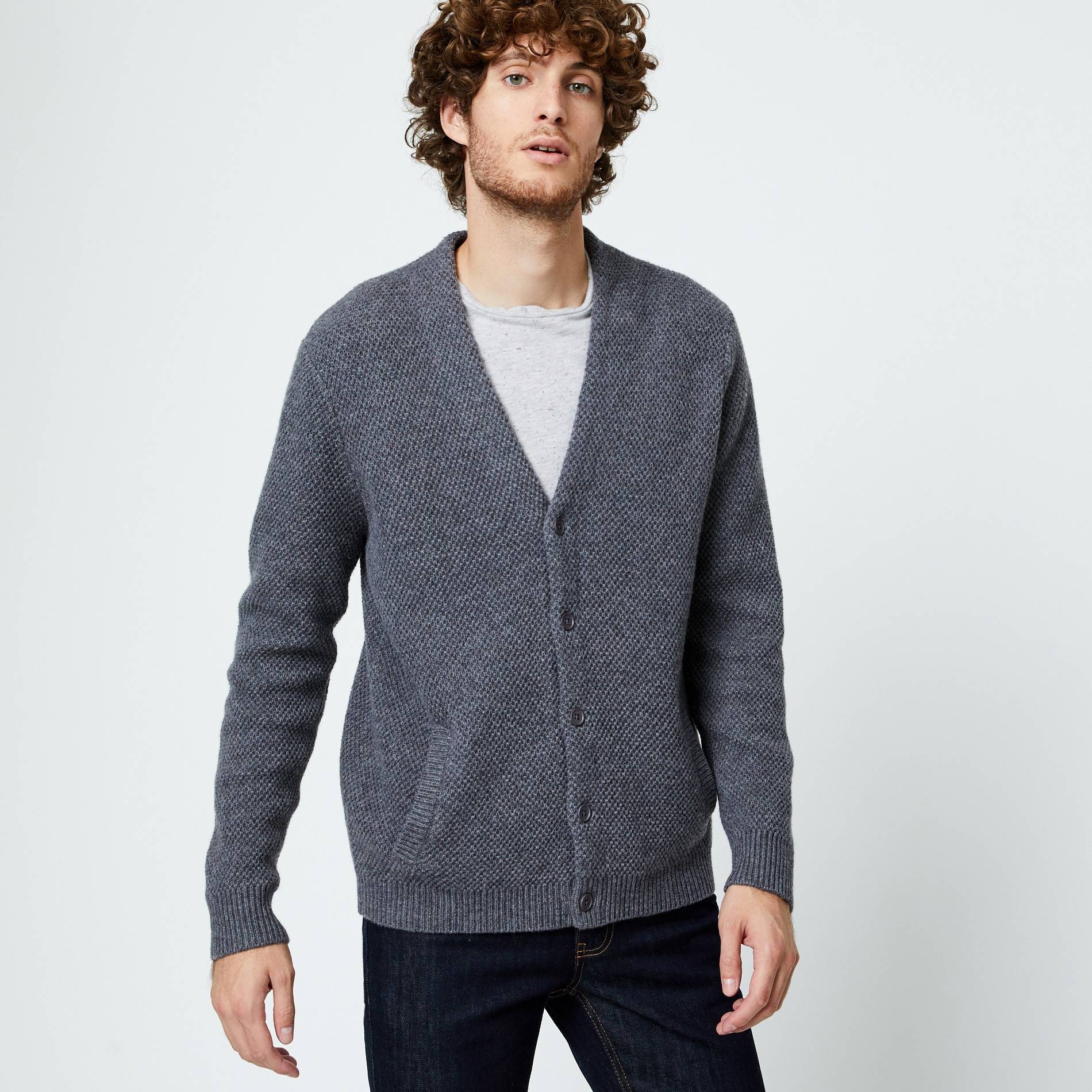 Gilet veste, Gris anthracite, large image number 0