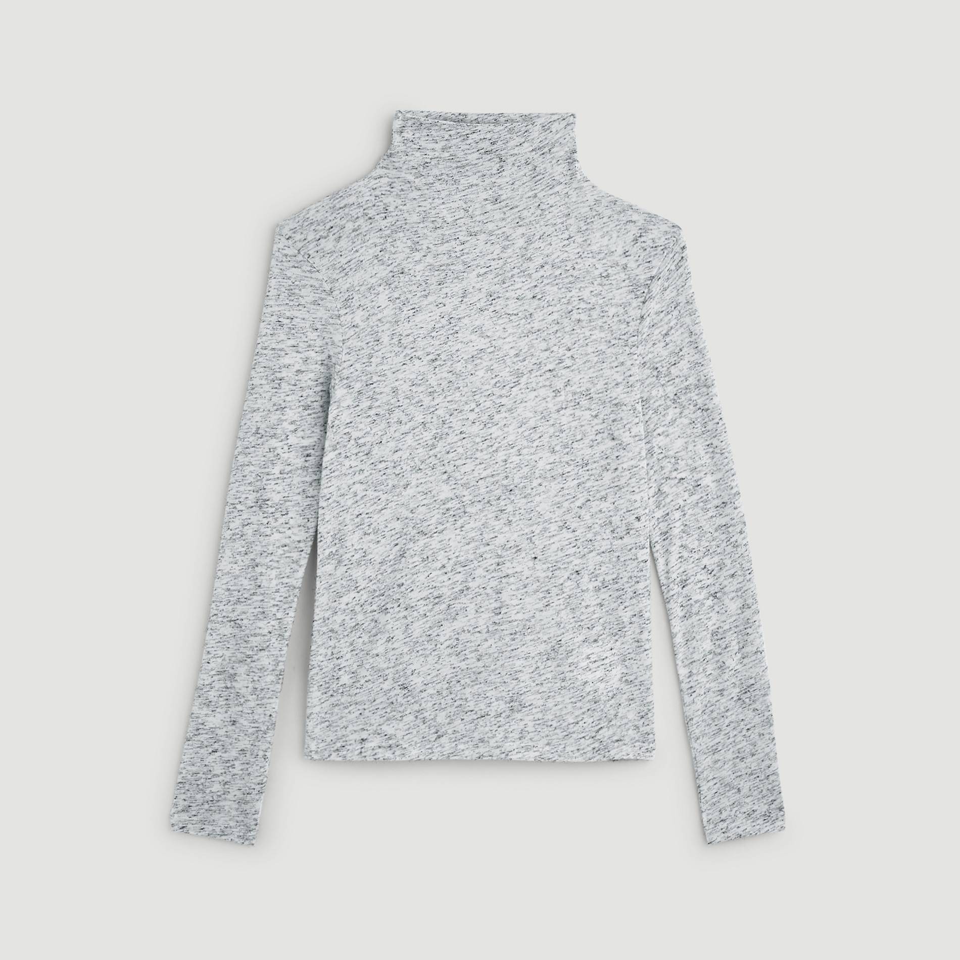 T-shirt à manches longues col roulé brouillé, Camel, large image number 2