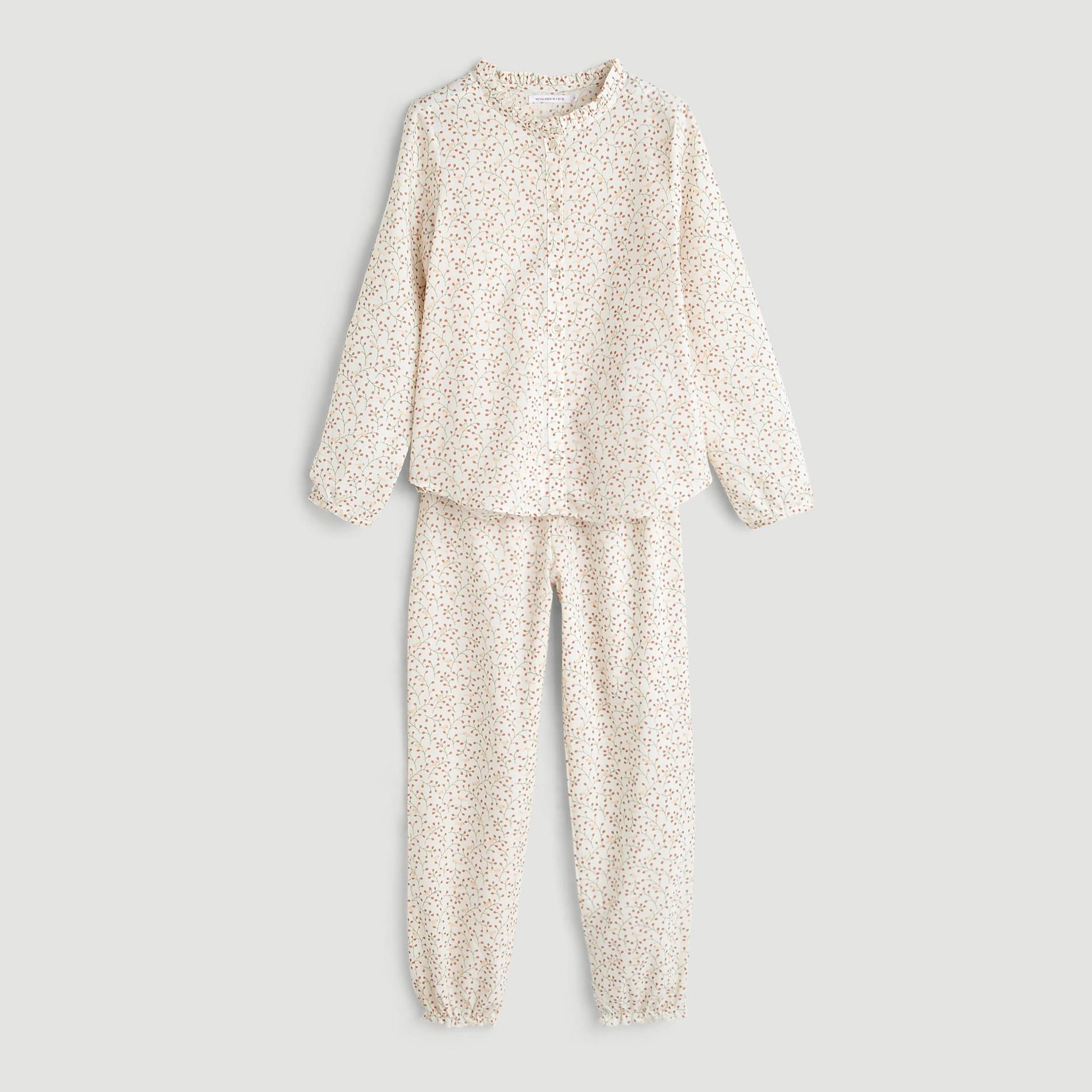 Pyjama imprimé, Ecru, large image number 0.0