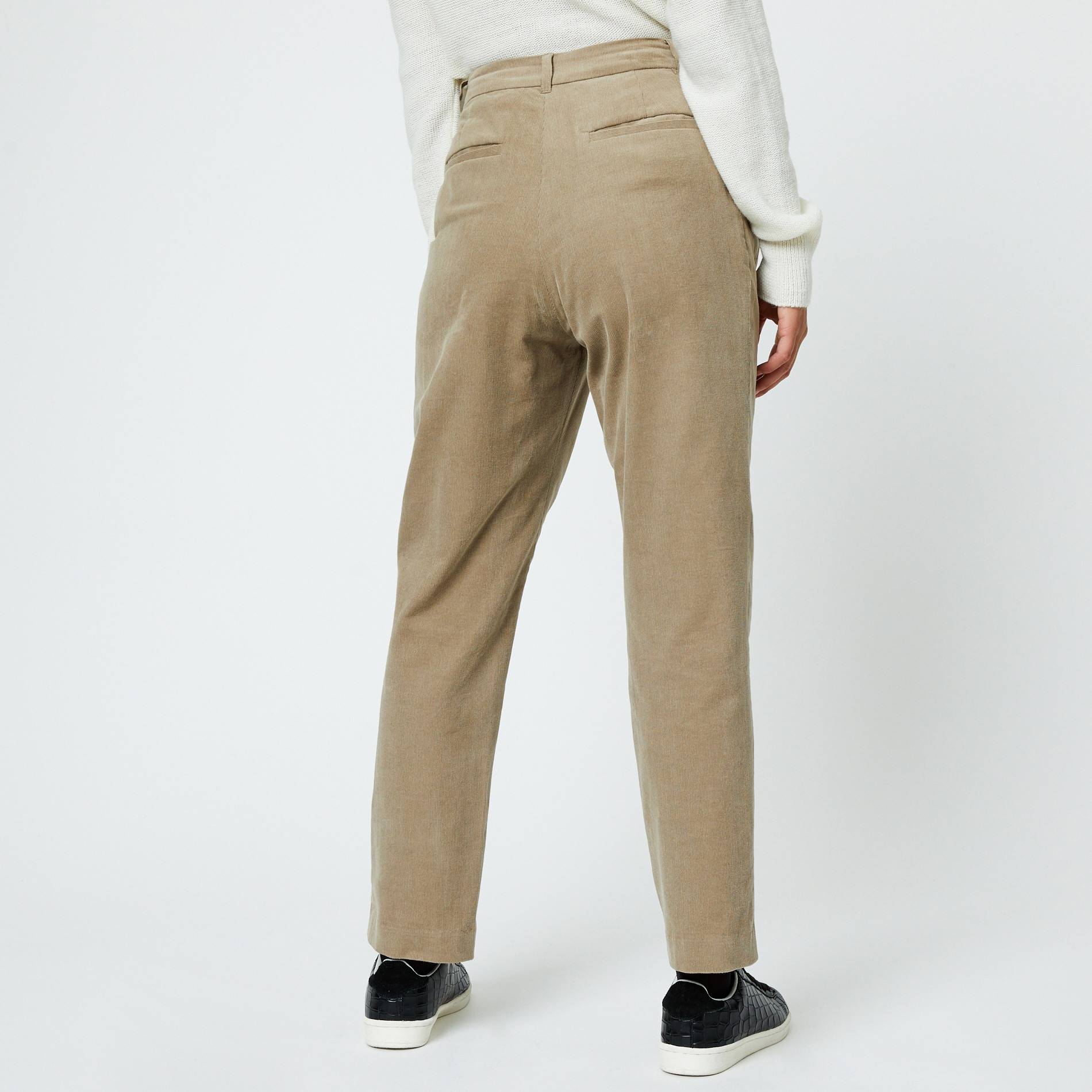 Pantalon en velours jambes larges, Brun clair, large image number 1.0