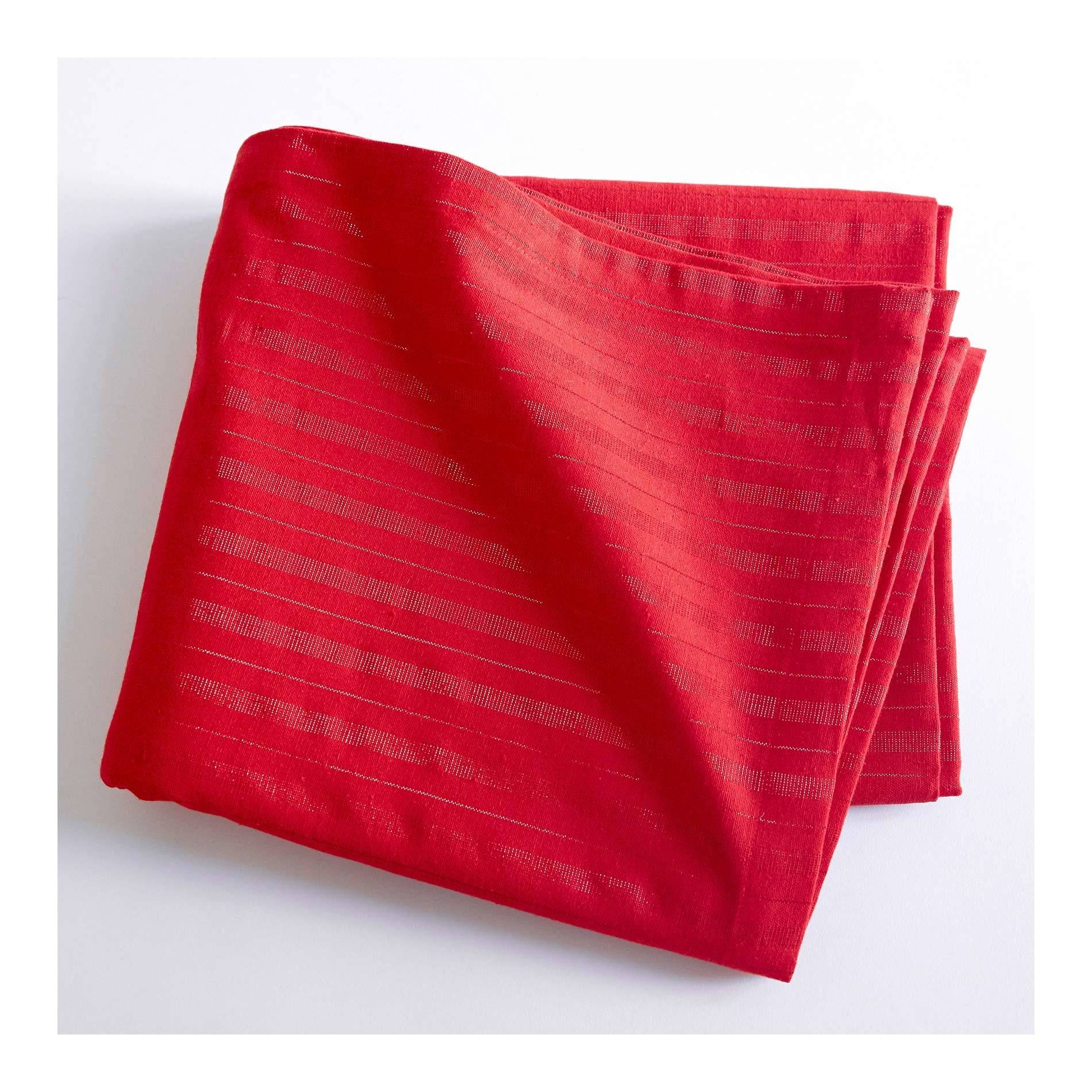 Nappe carrée, lurex, Brique, large image number 1