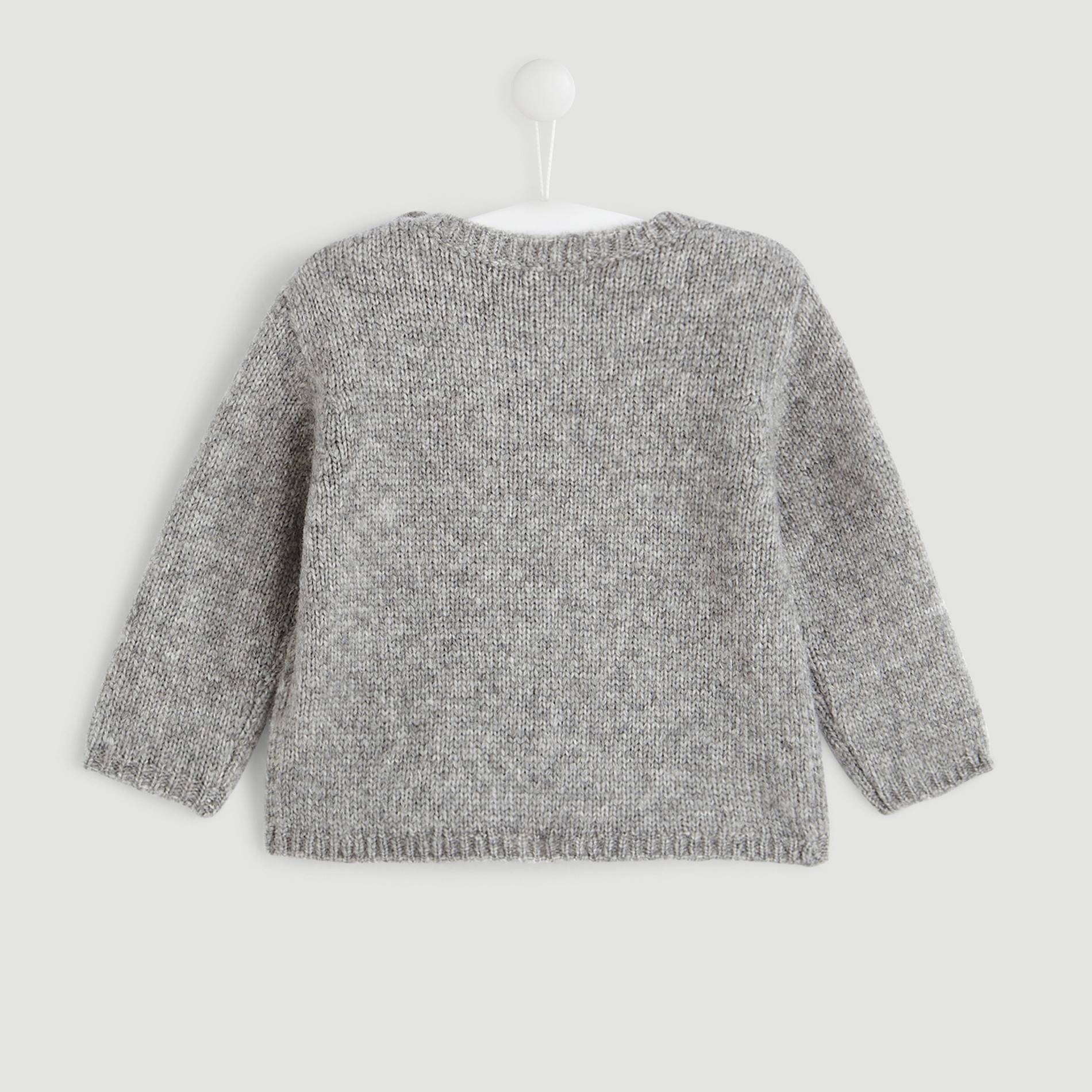Pull imprimé, Gris moyen, large image number 1.0