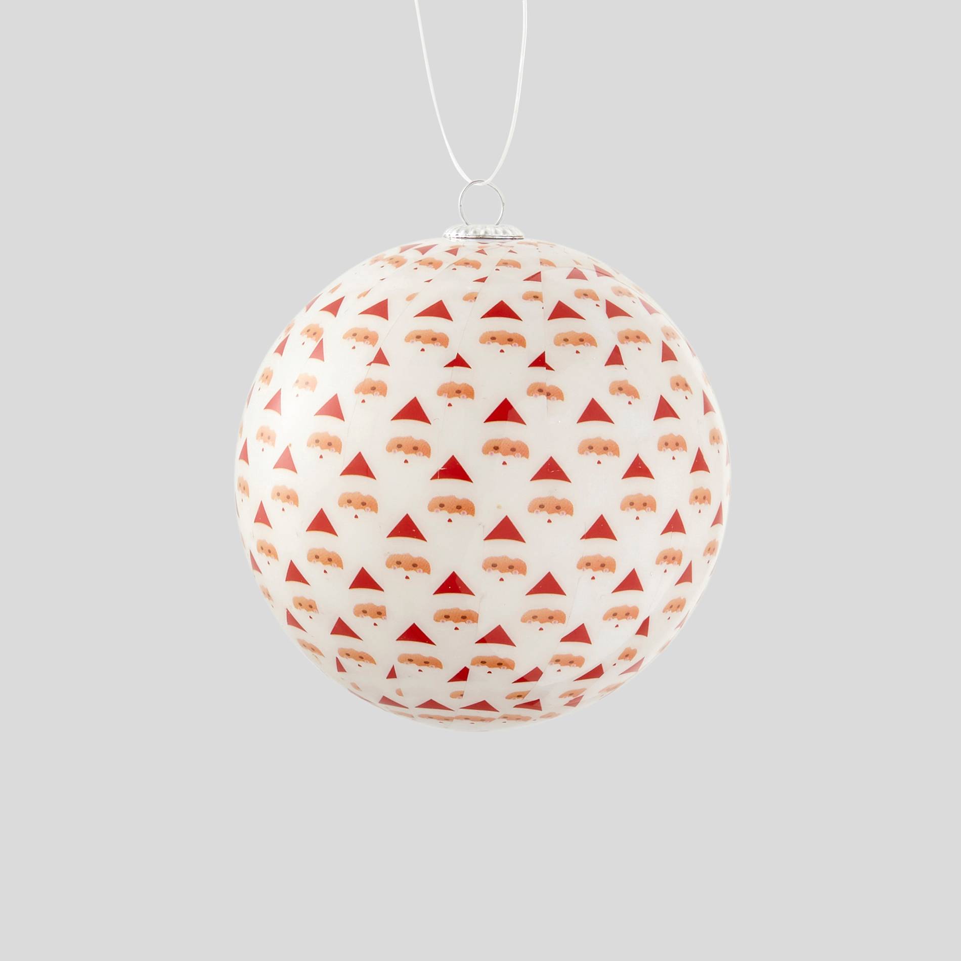 Boule dessins de Noël, Blanc, large image number 0