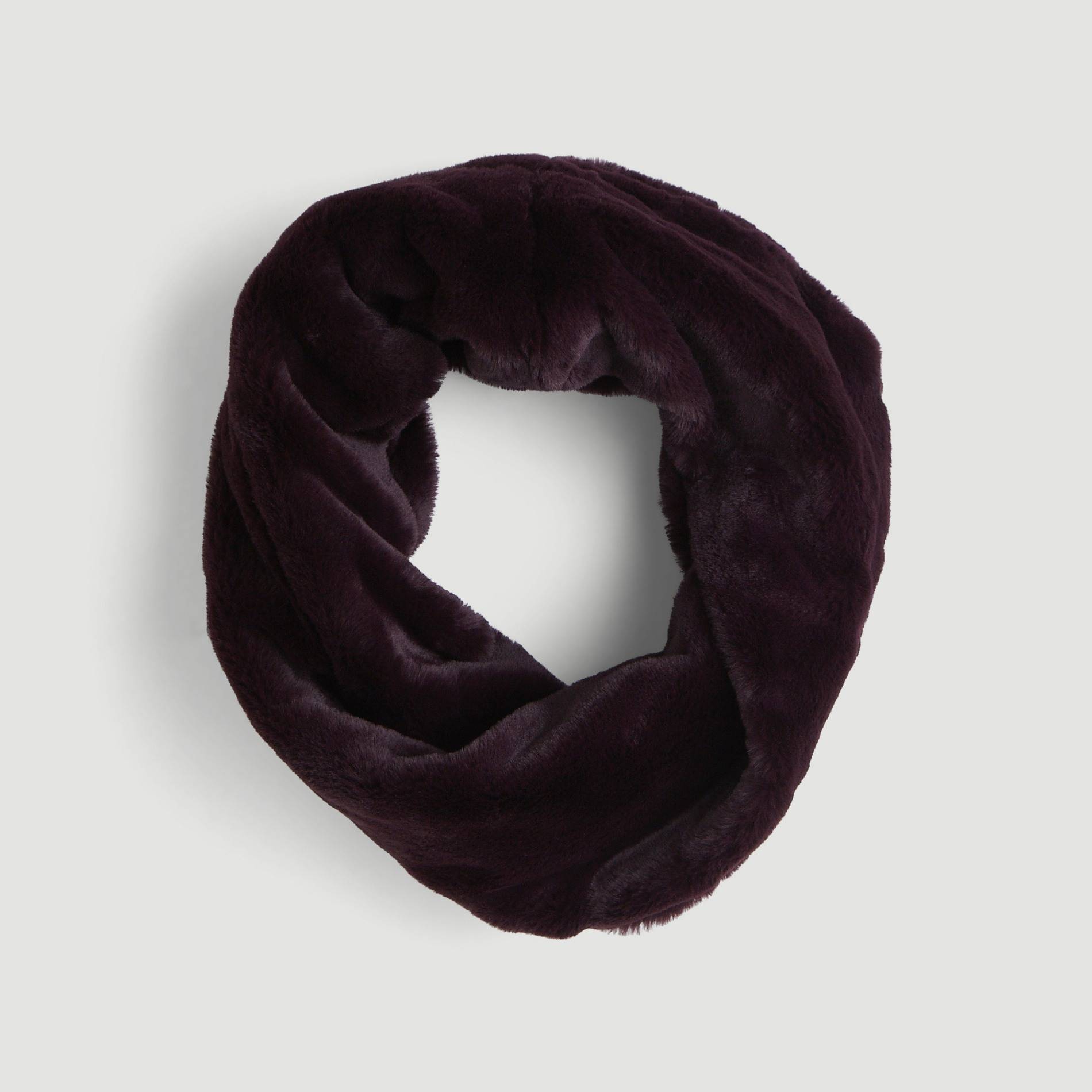 Snood fausse fourrure, Prune, large image number 0