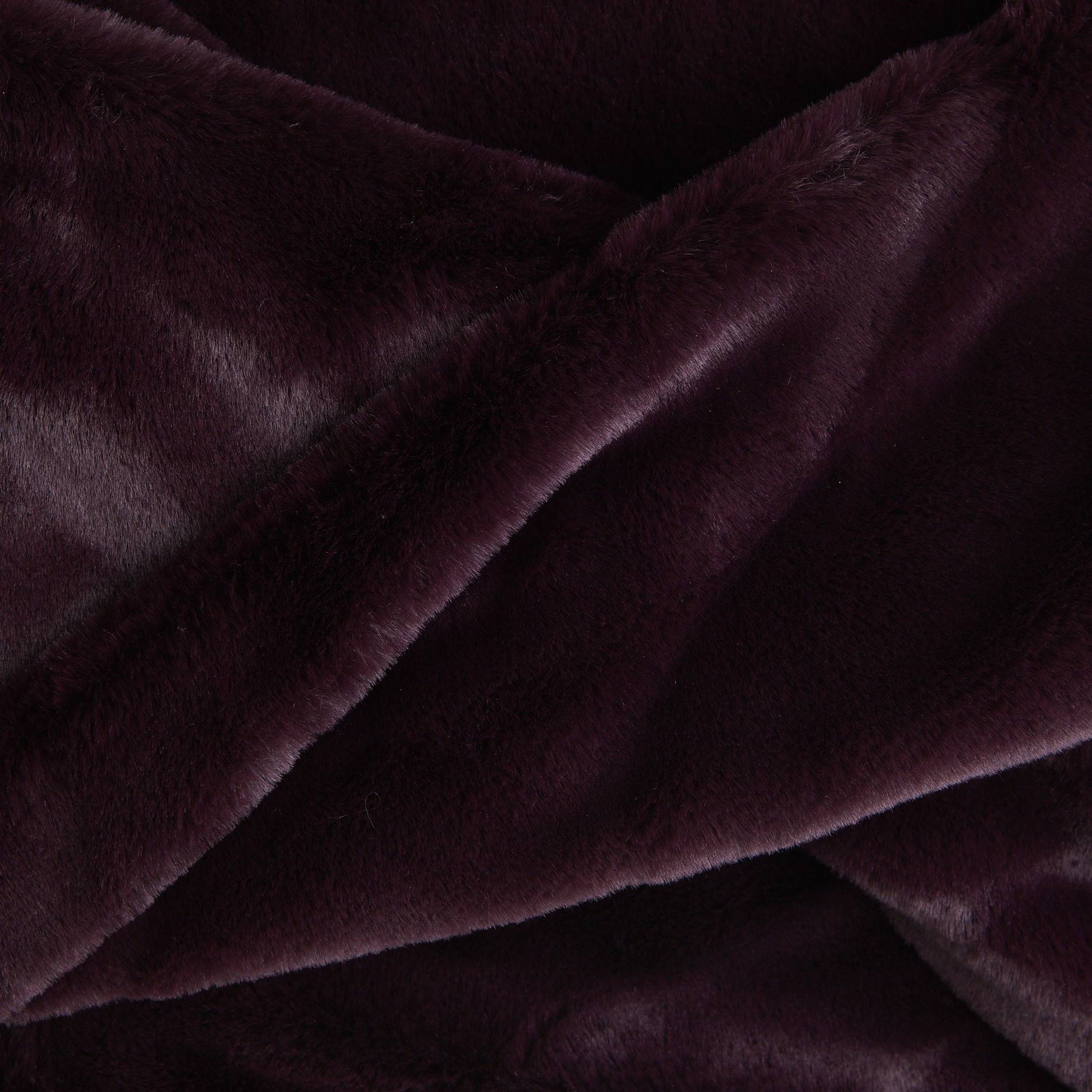 Snood fausse fourrure, Prune, large image number 2.0