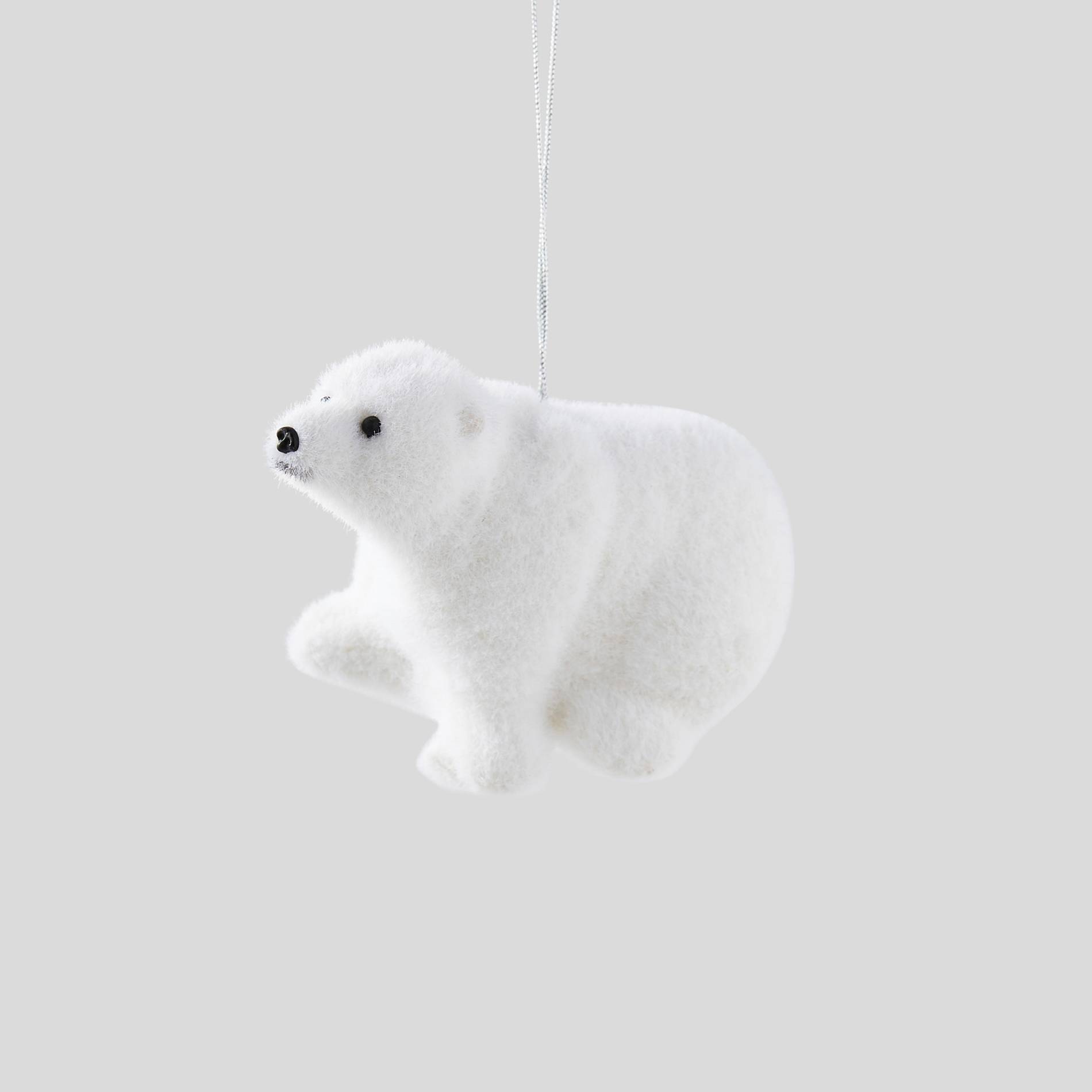 Ornement ours polaire, Blanc, large image number 0