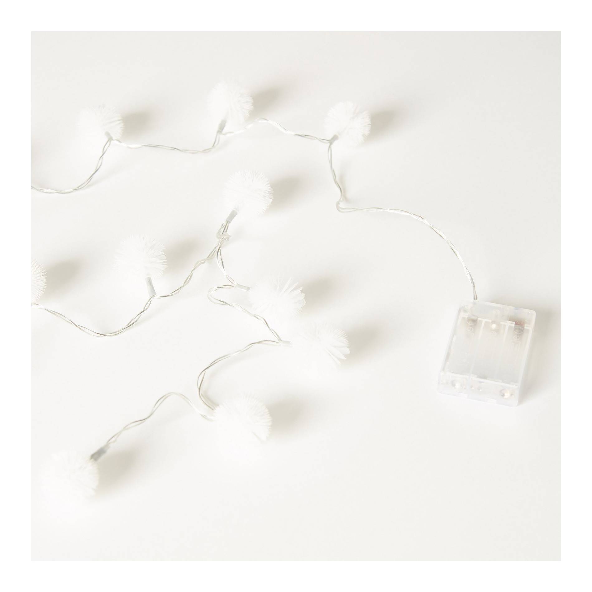 Guirlande boules de neige, Blanc, large image number 1