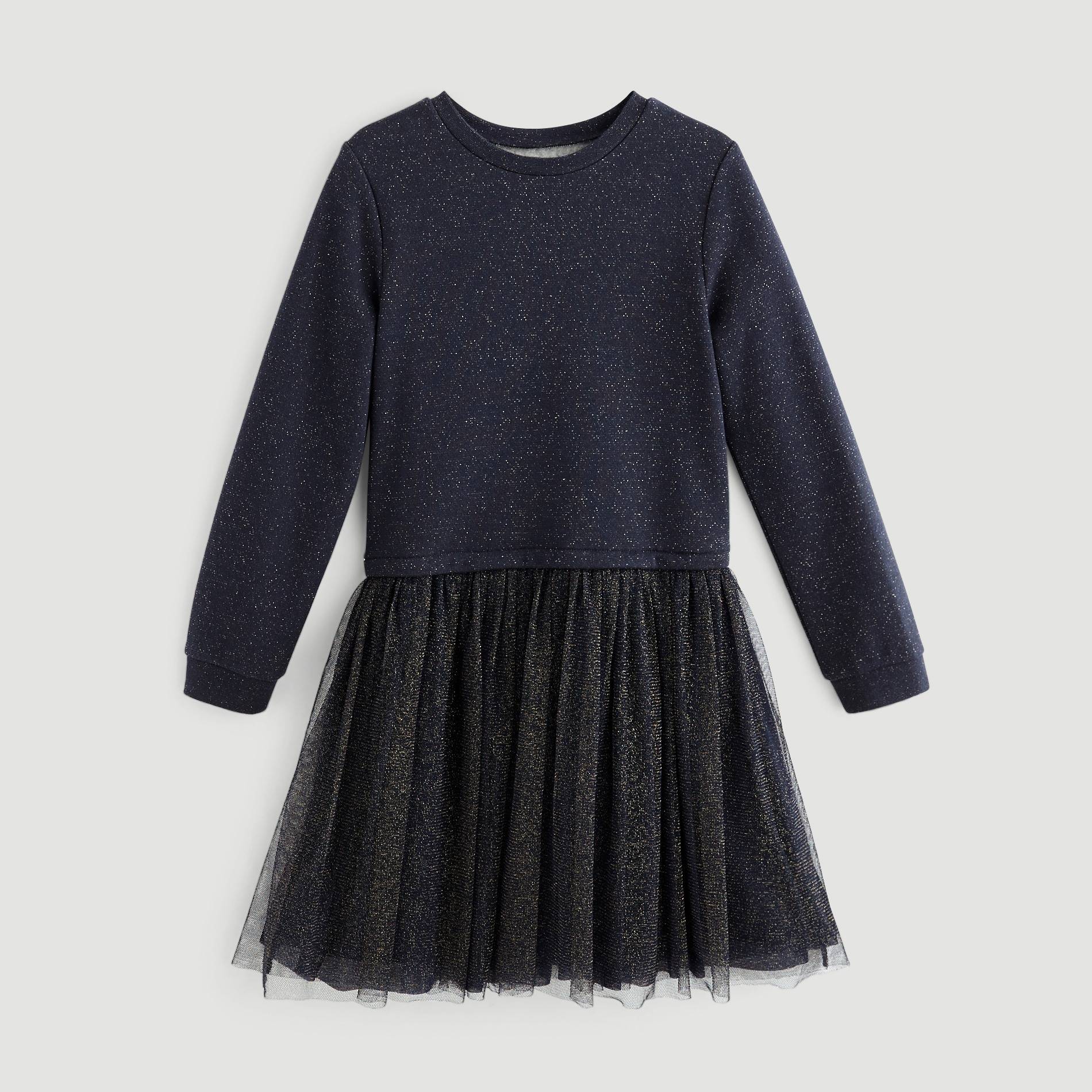 Robe molleton, Bleu marine, large image number 0.0