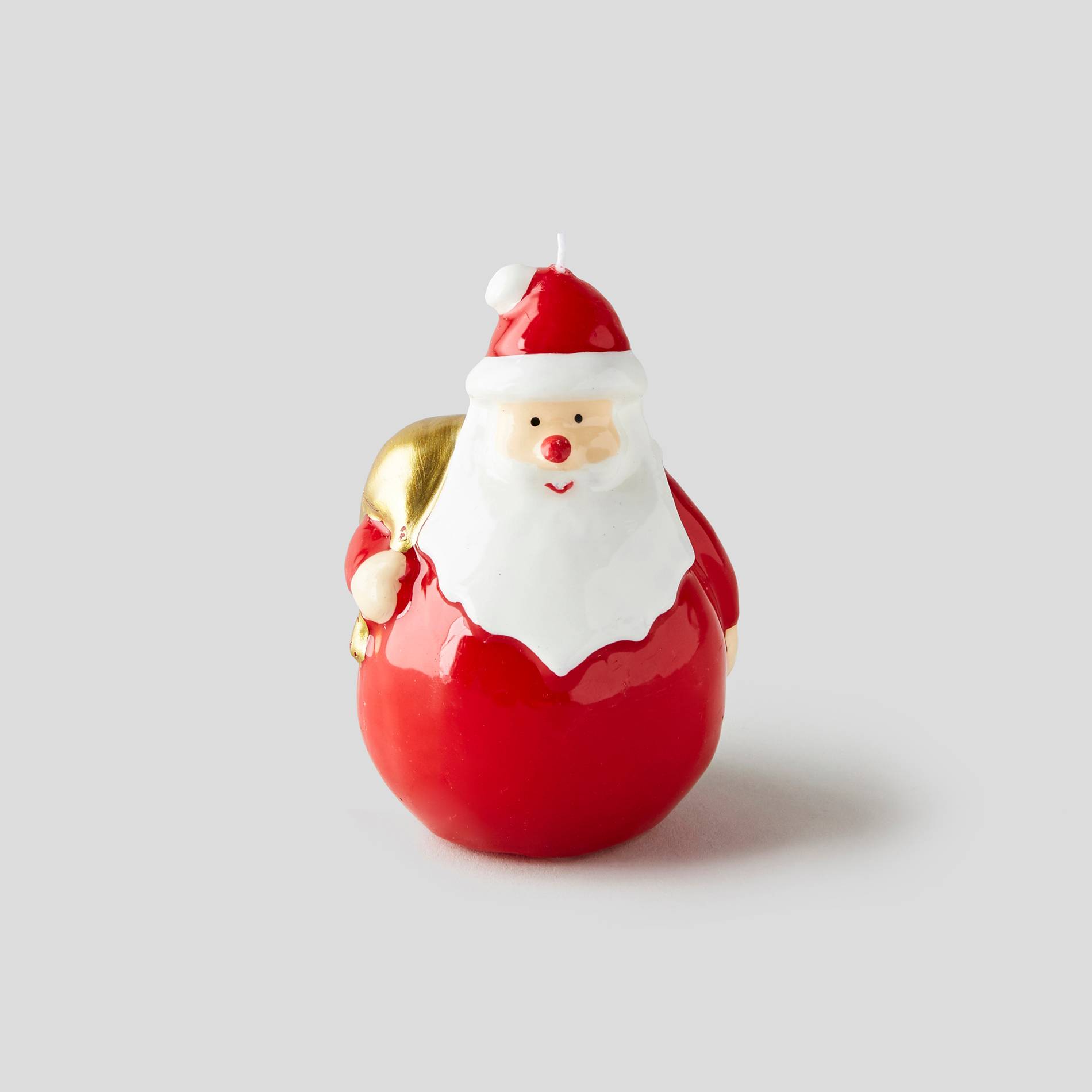 Père-Noël rouge avec hotte dorée, Bordeaux, large image number 0