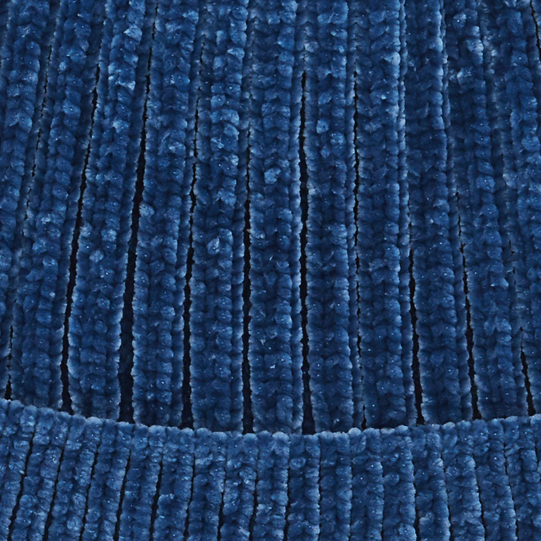 Bonnet chenille, Indigo, large image number 1
