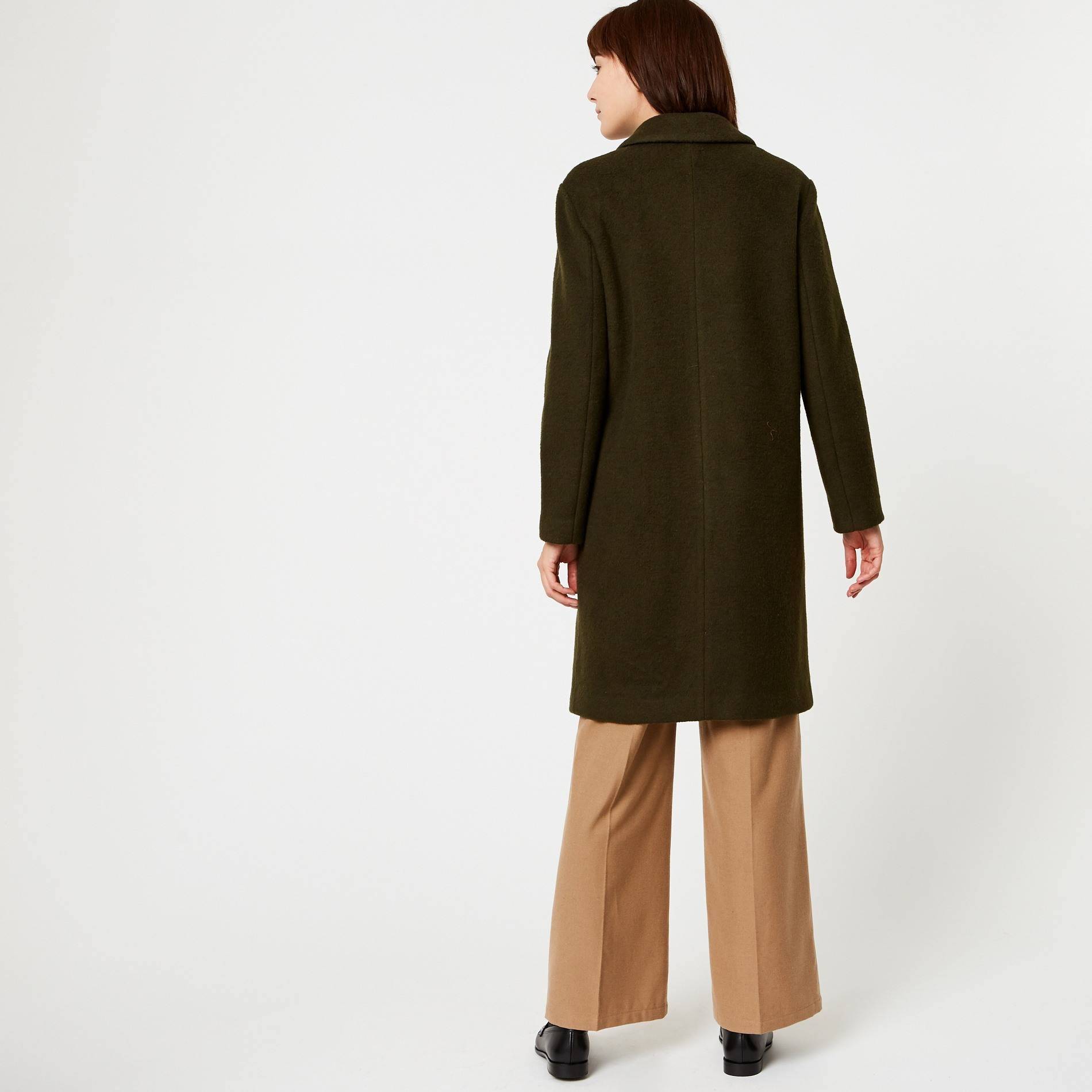 Manteau long avec poches à rabats, Kaki, large image number 1
