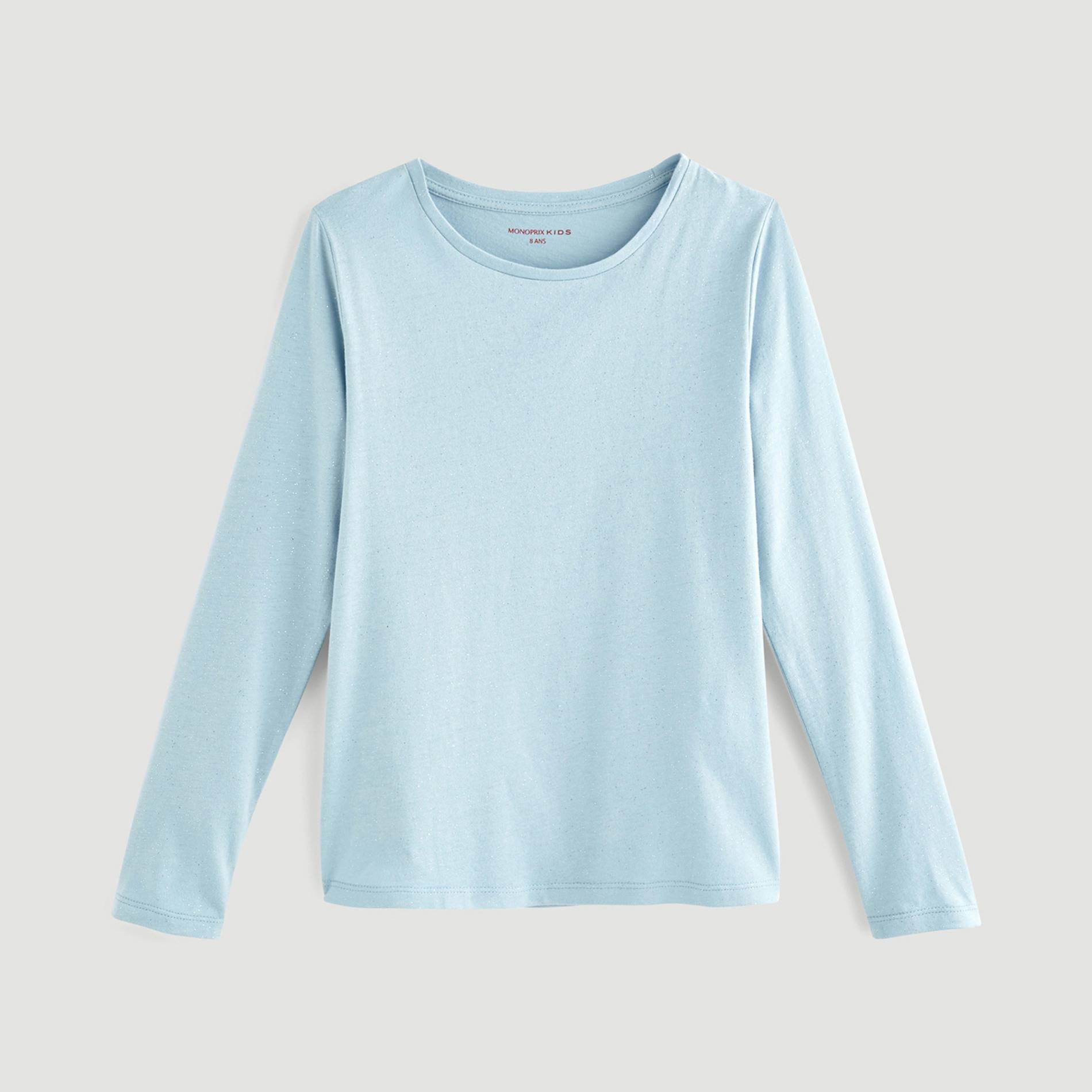 T-shirt brillant, Bleu, large image number 0