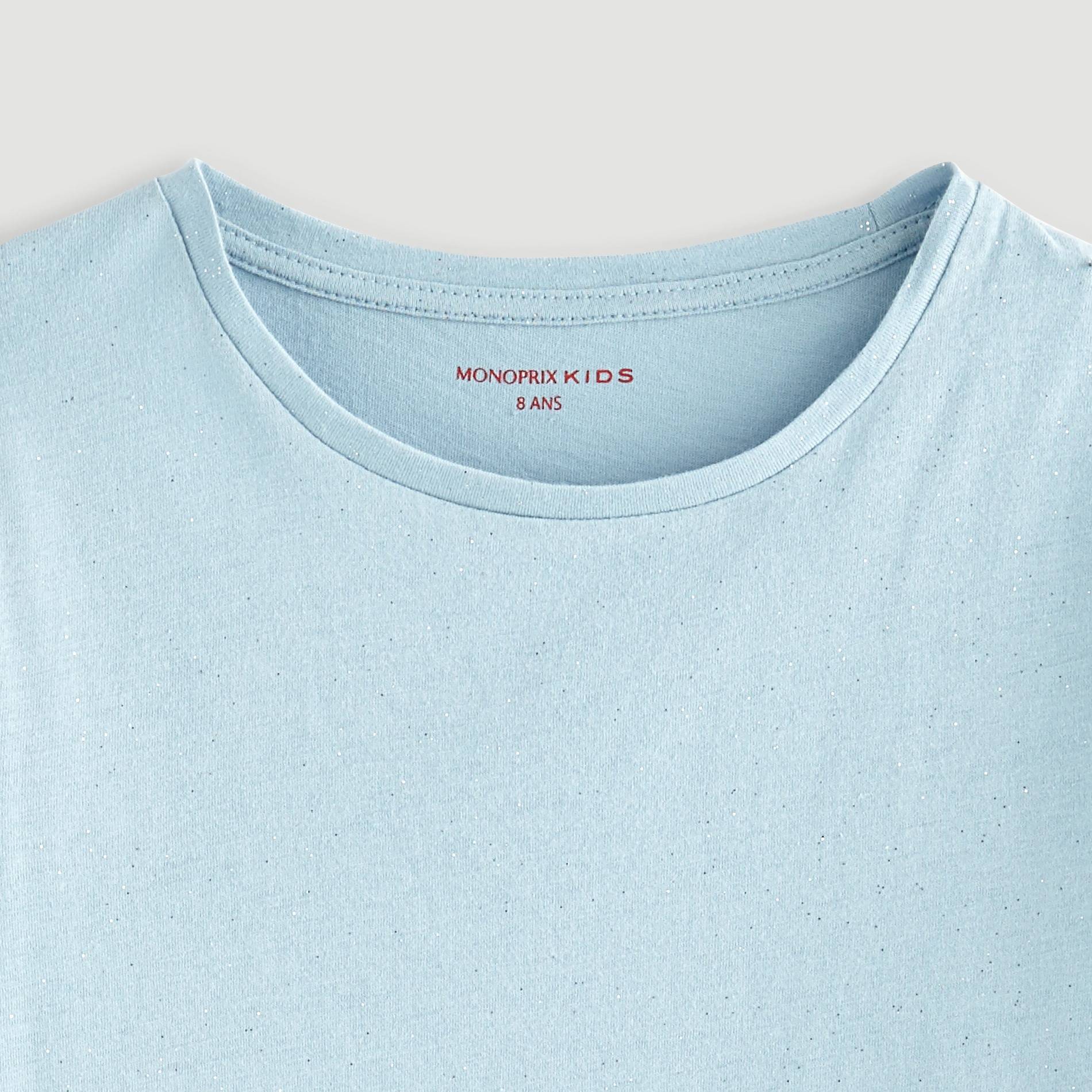 T-shirt brillant, Bleu, large image number 2