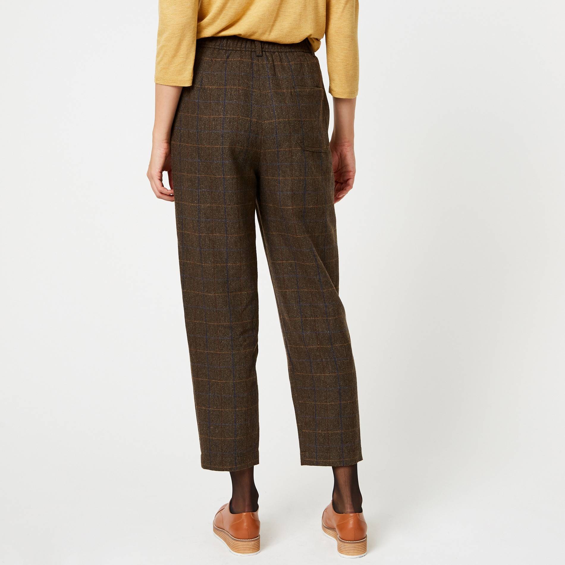 Pantalon taille haute, Brun foncé, large image number 1.0